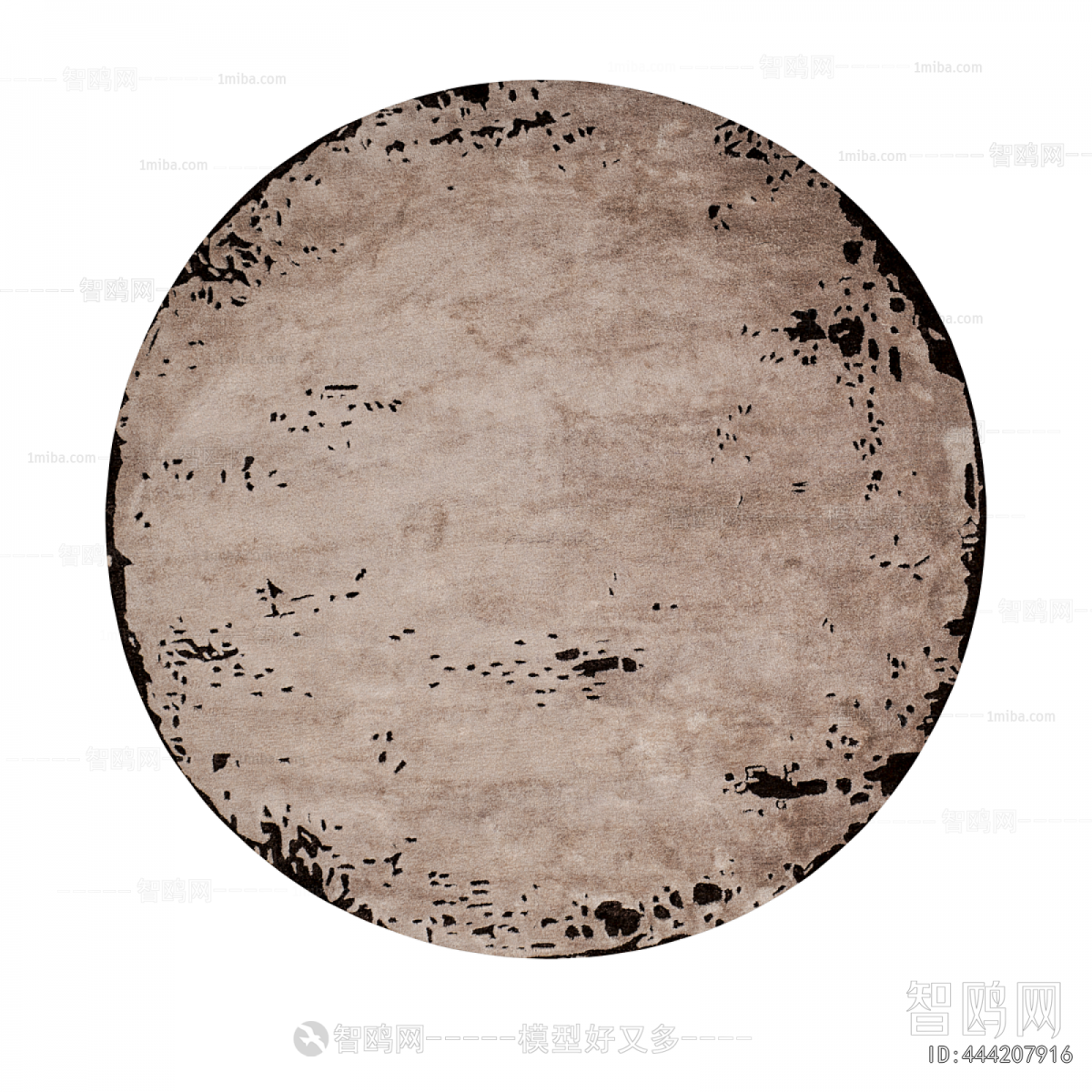 Wabi-sabi Style Circular Carpet
