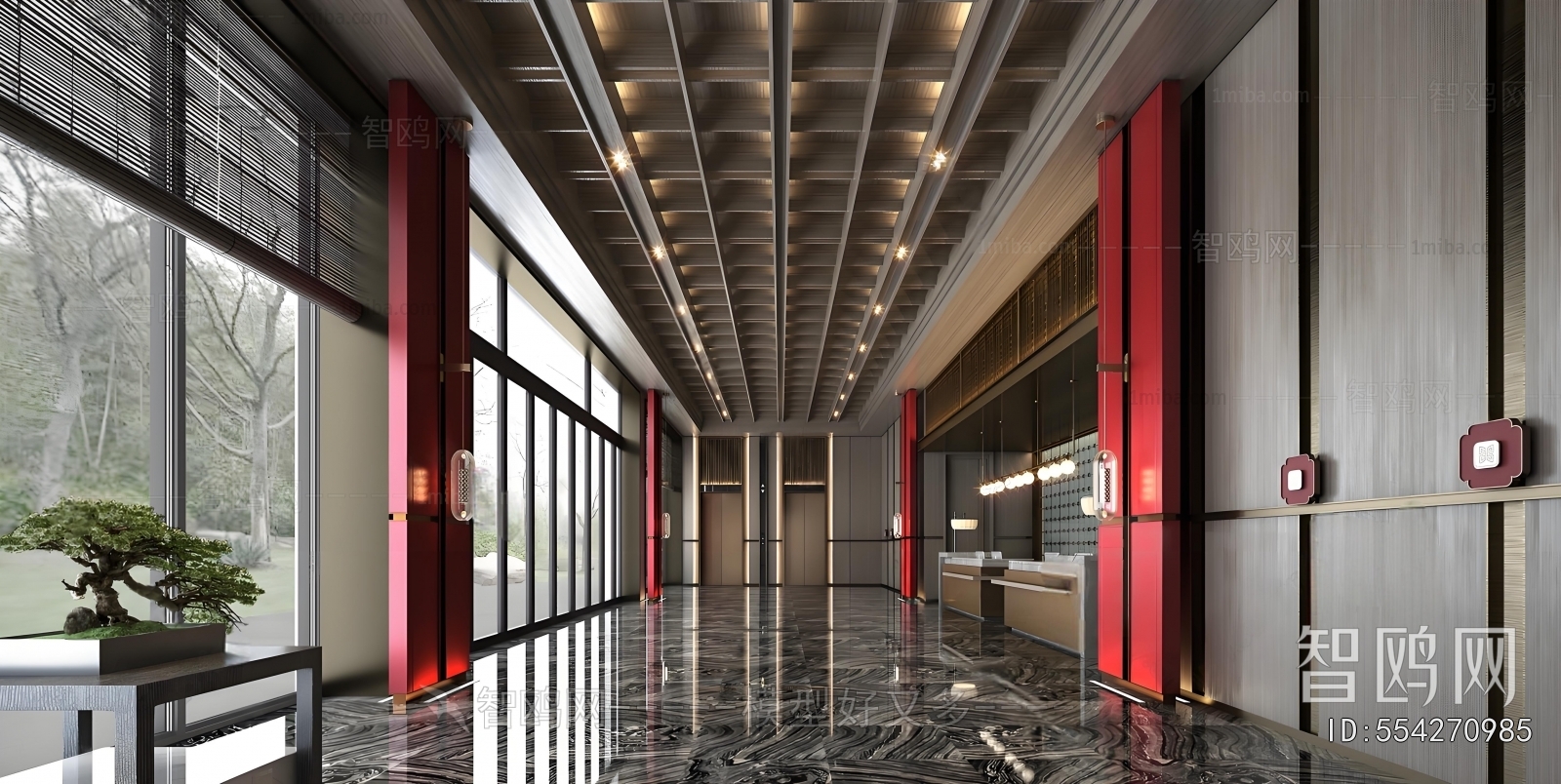 New Chinese Style Lobby Hall