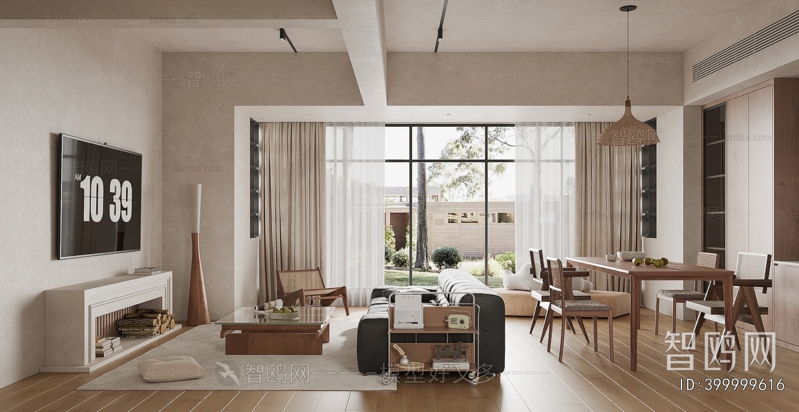 Wabi-sabi Style A Living Room