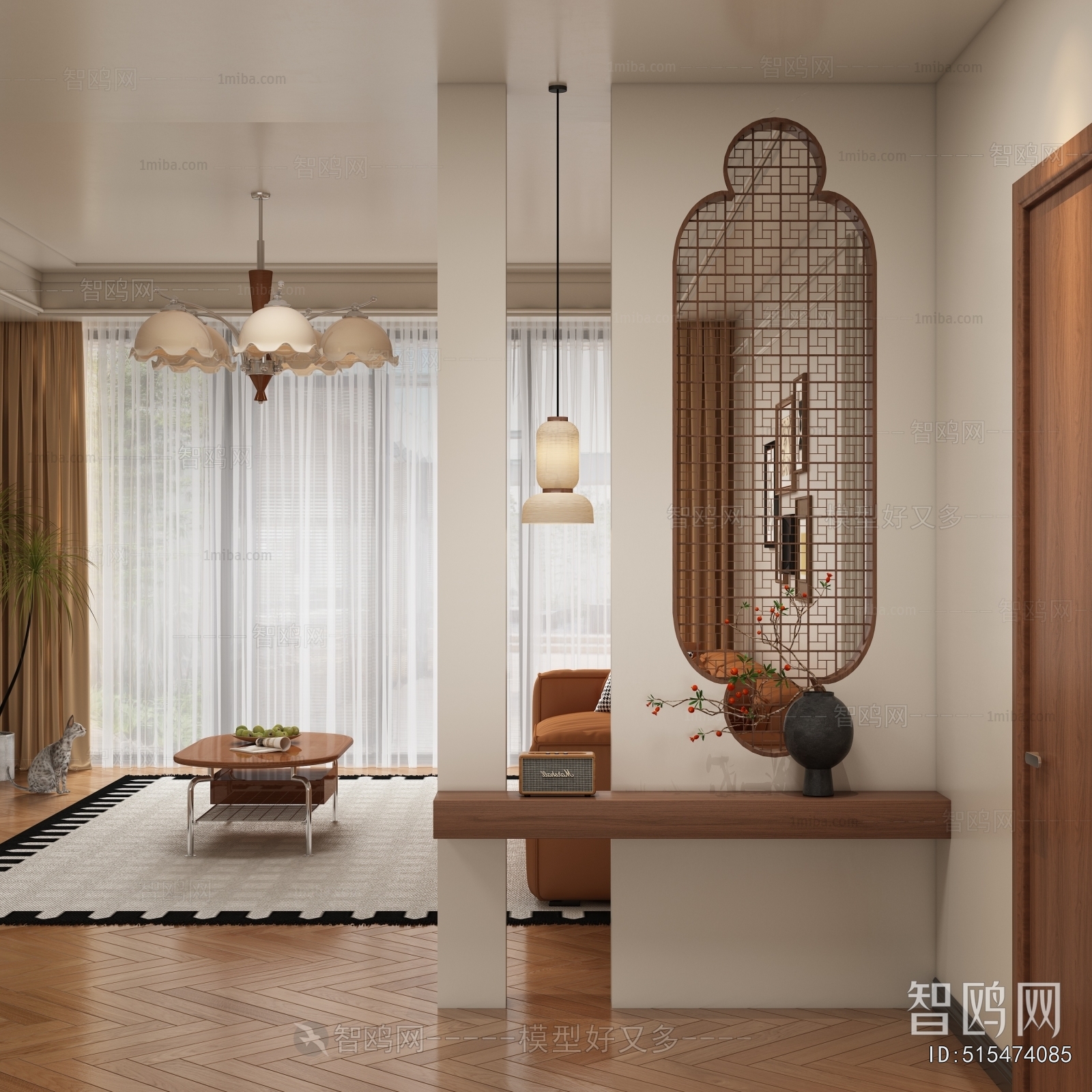 New Chinese Style Hallway