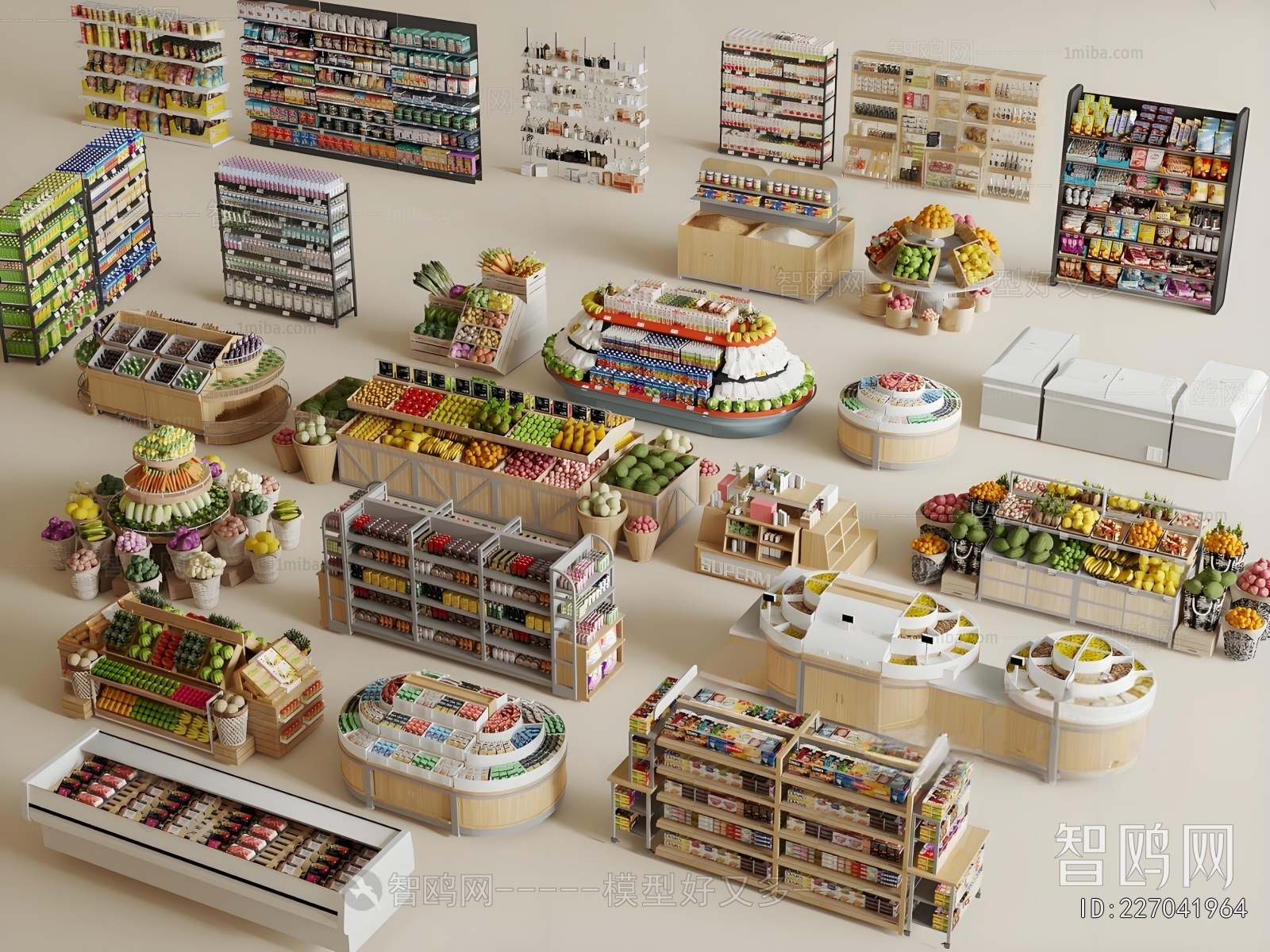 Modern Supermarket Shelf