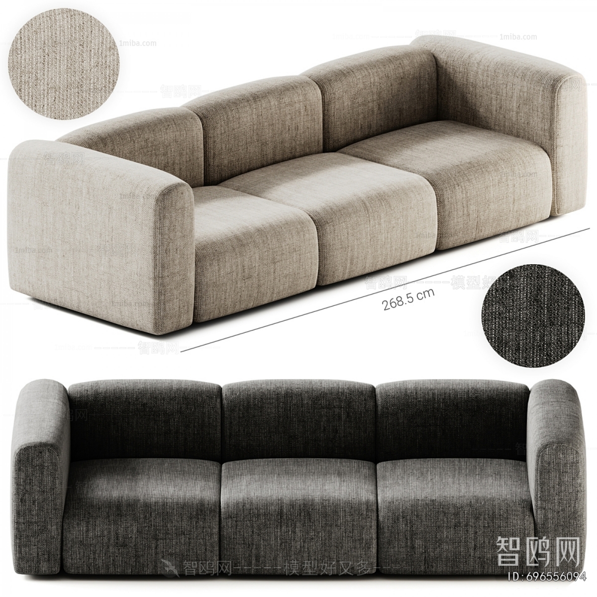 Modern Three-seat Sofa