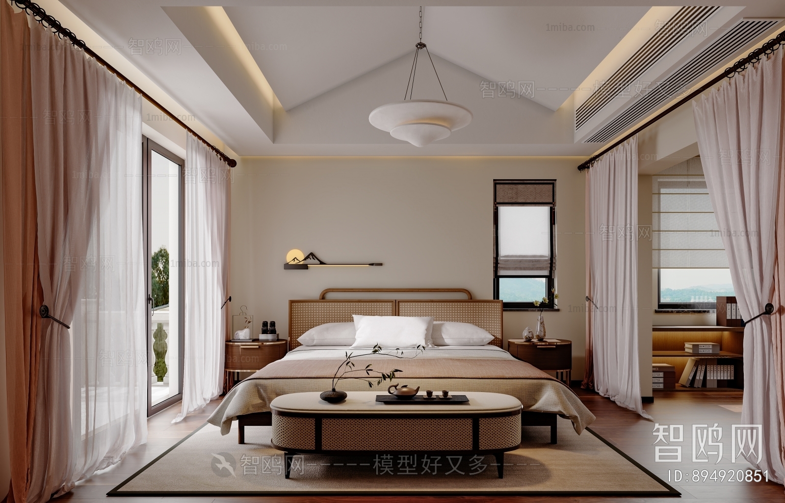 New Chinese Style Study Space