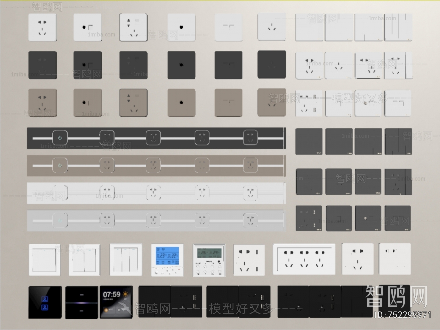 Modern Switch Socket Panel