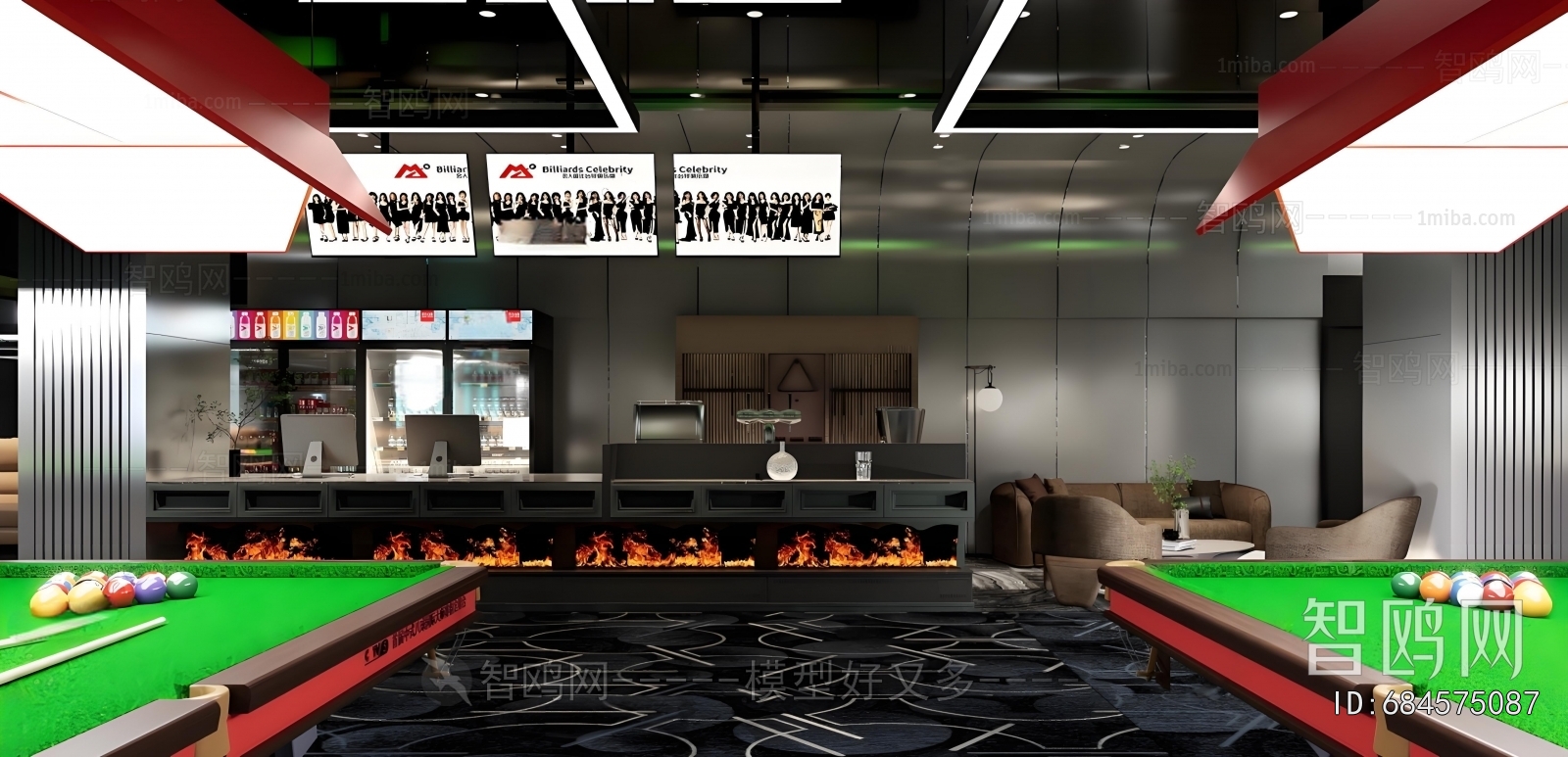 Modern Billiard Room