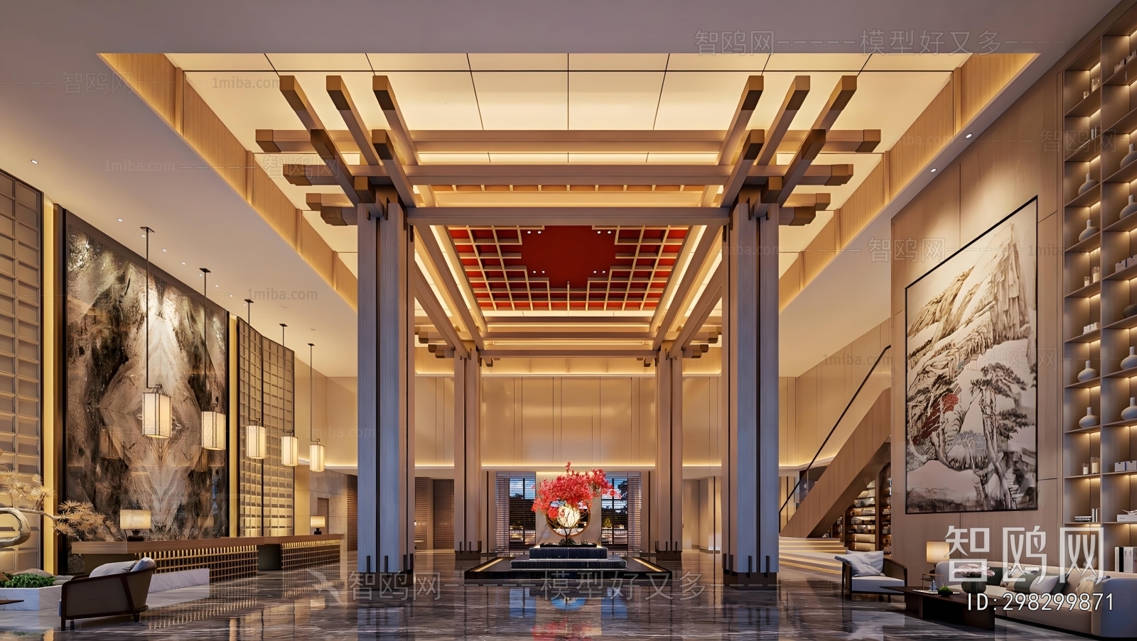 New Chinese Style Lobby Hall