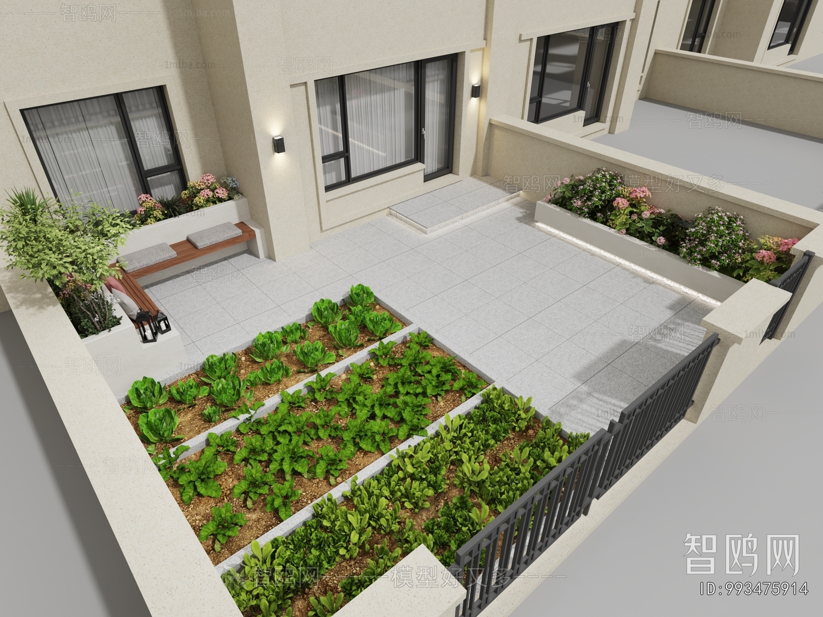 Modern Courtyard/landscape