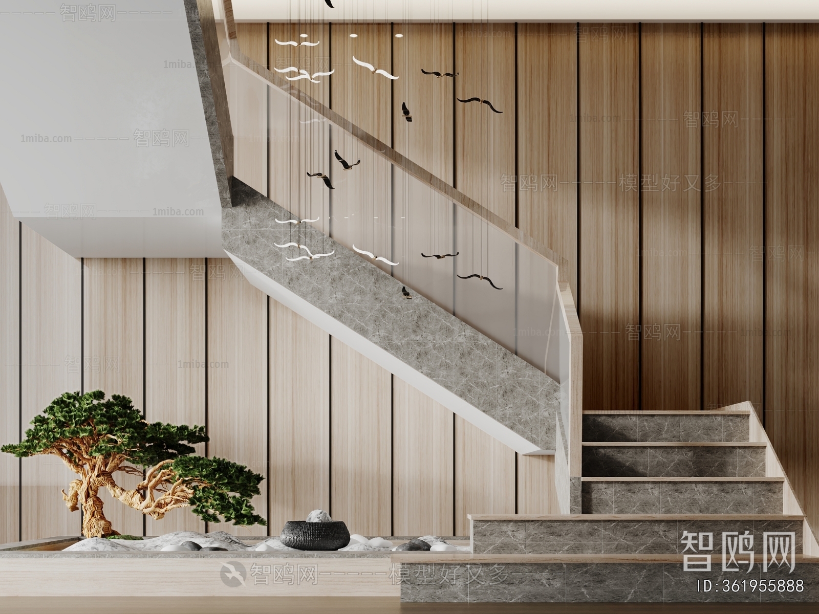 New Chinese Style Stairwell