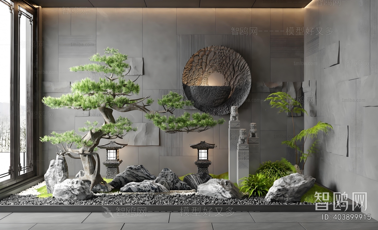 New Chinese Style Plant Landscaping