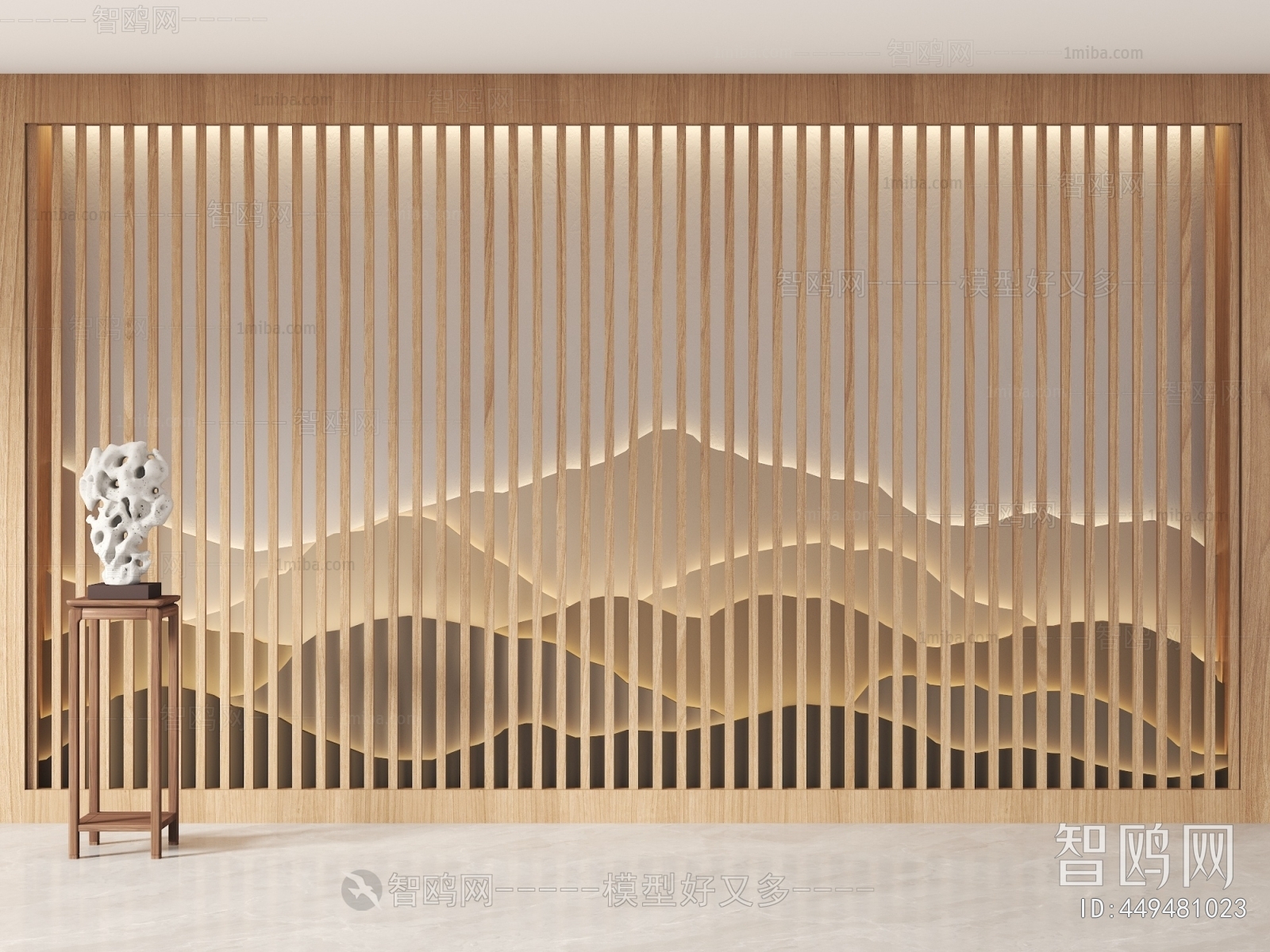 New Chinese Style TV Wall