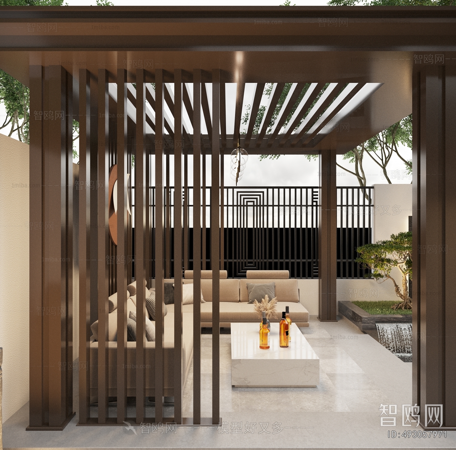 Modern Courtyard/landscape