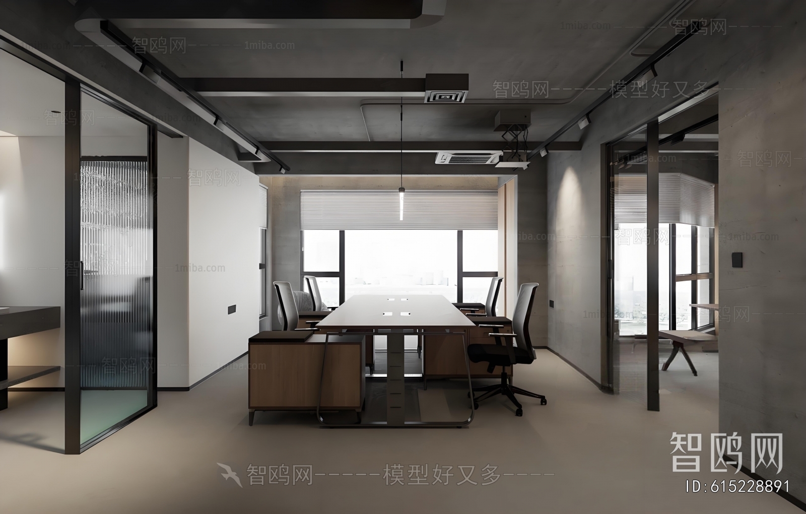 Industrial Style Staff Area