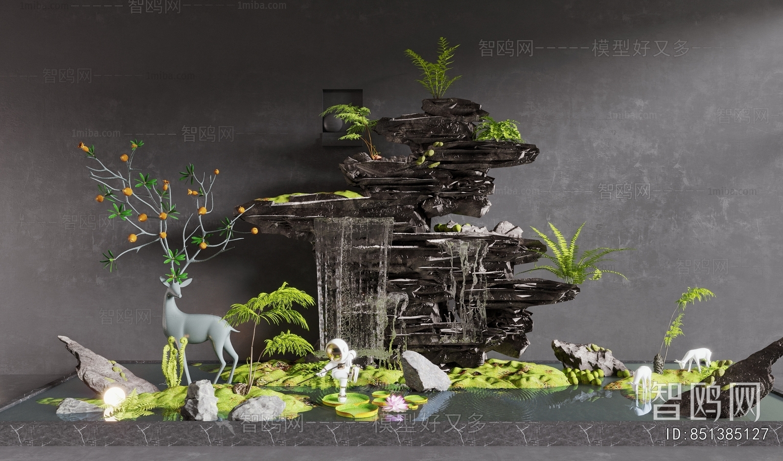 Modern Rockery Waterscape