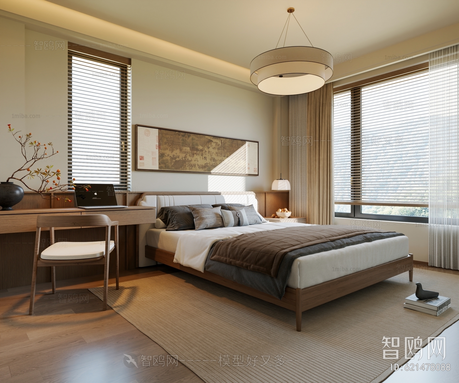 New Chinese Style Bedroom