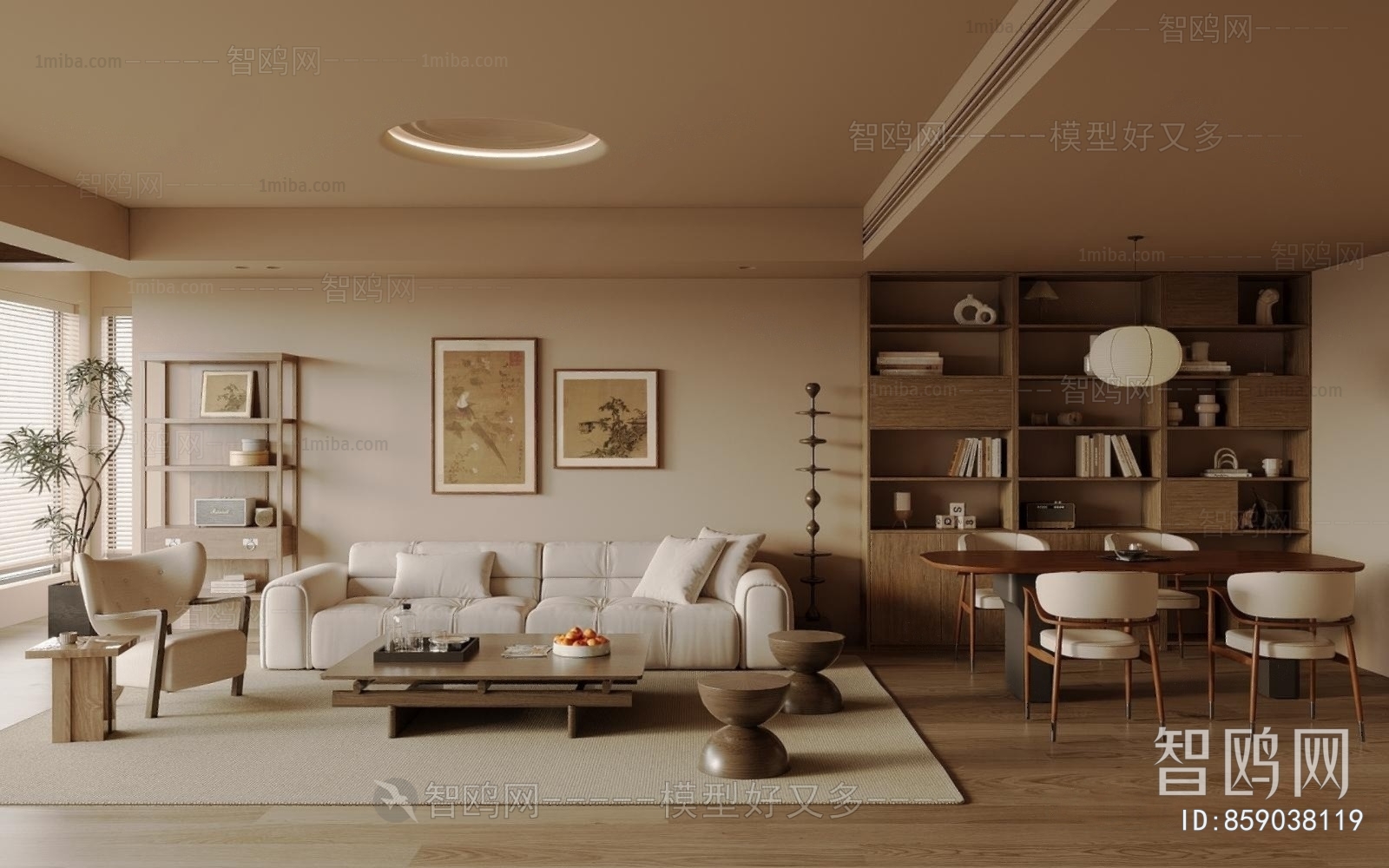 Wabi-sabi Style A Living Room