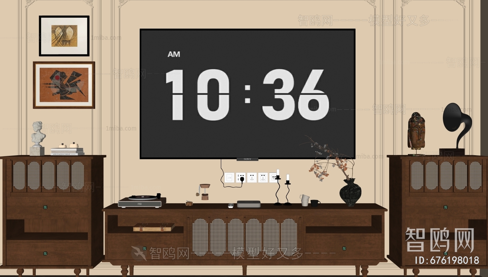 French Style TV Cabinet