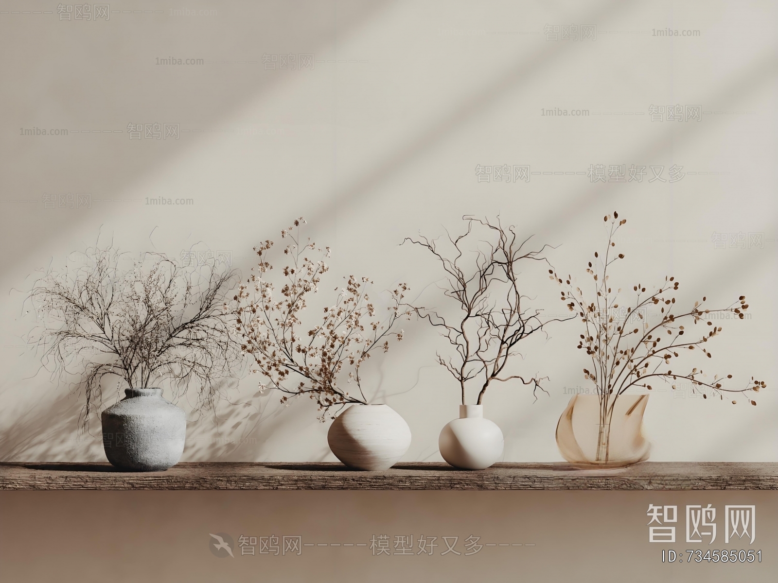 Wabi-sabi Style Dried Branch