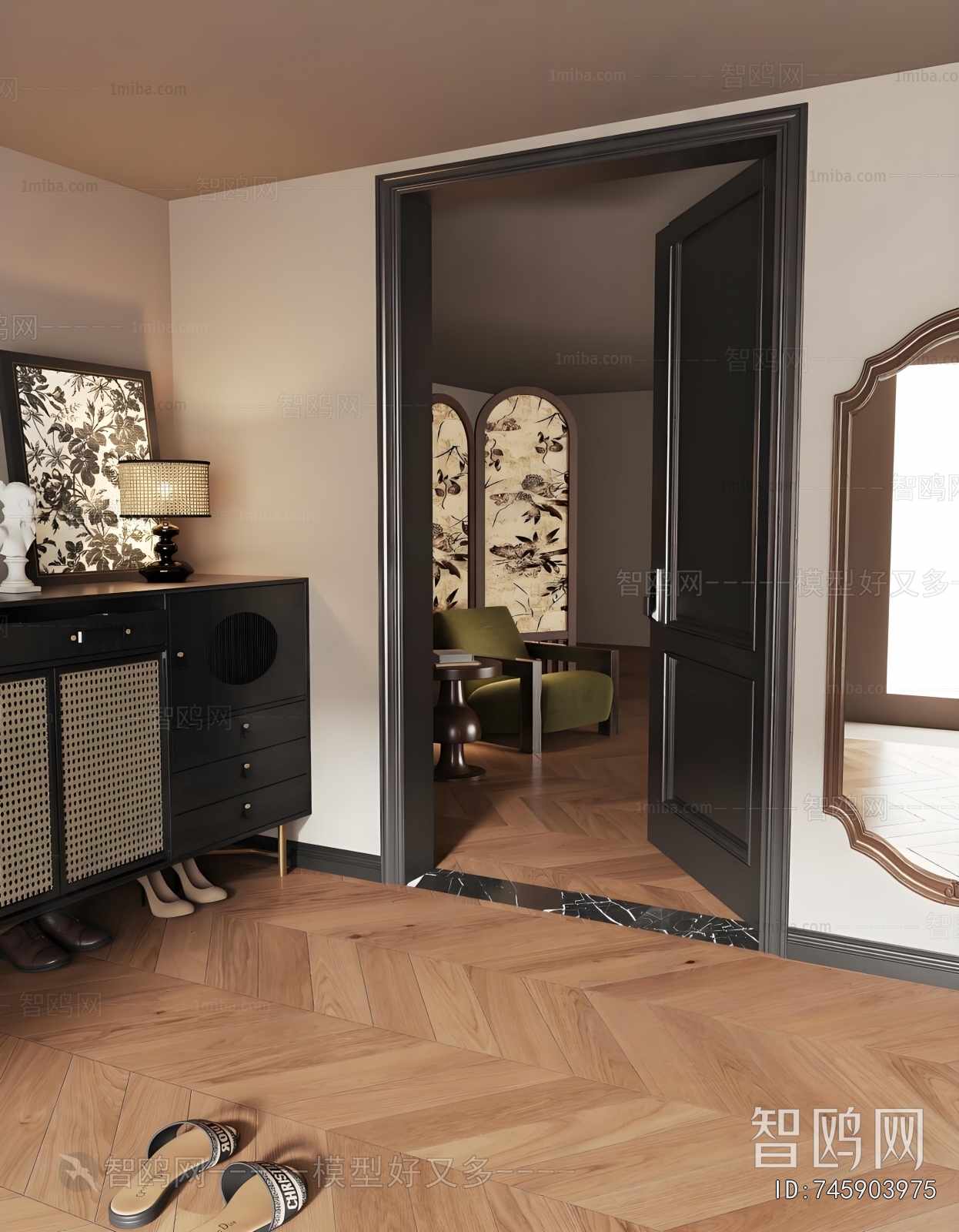 French Style Hallway