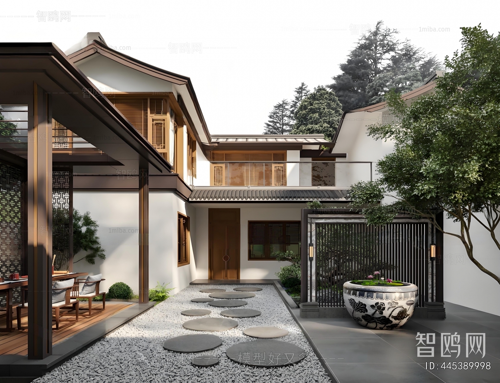 New Chinese Style Courtyard/landscape