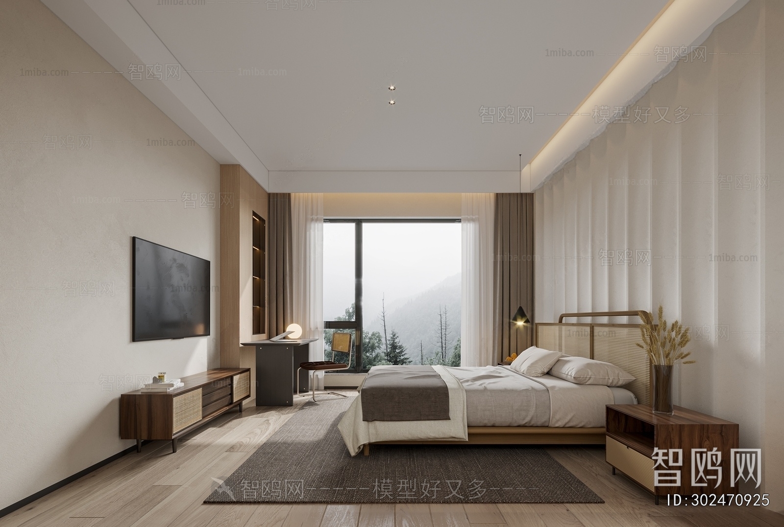 Wabi-sabi Style Bedroom