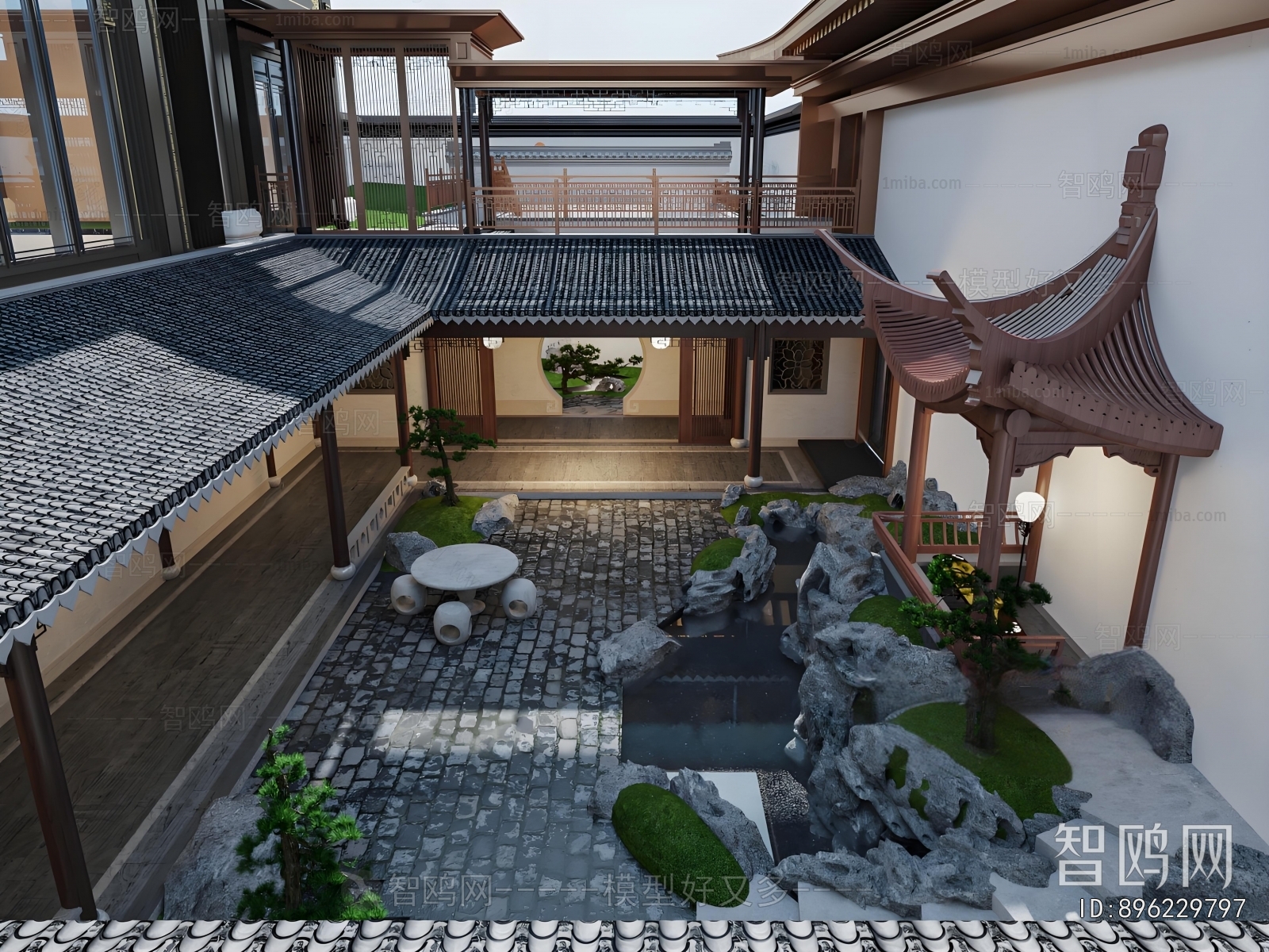 Chinese Style Courtyard/landscape