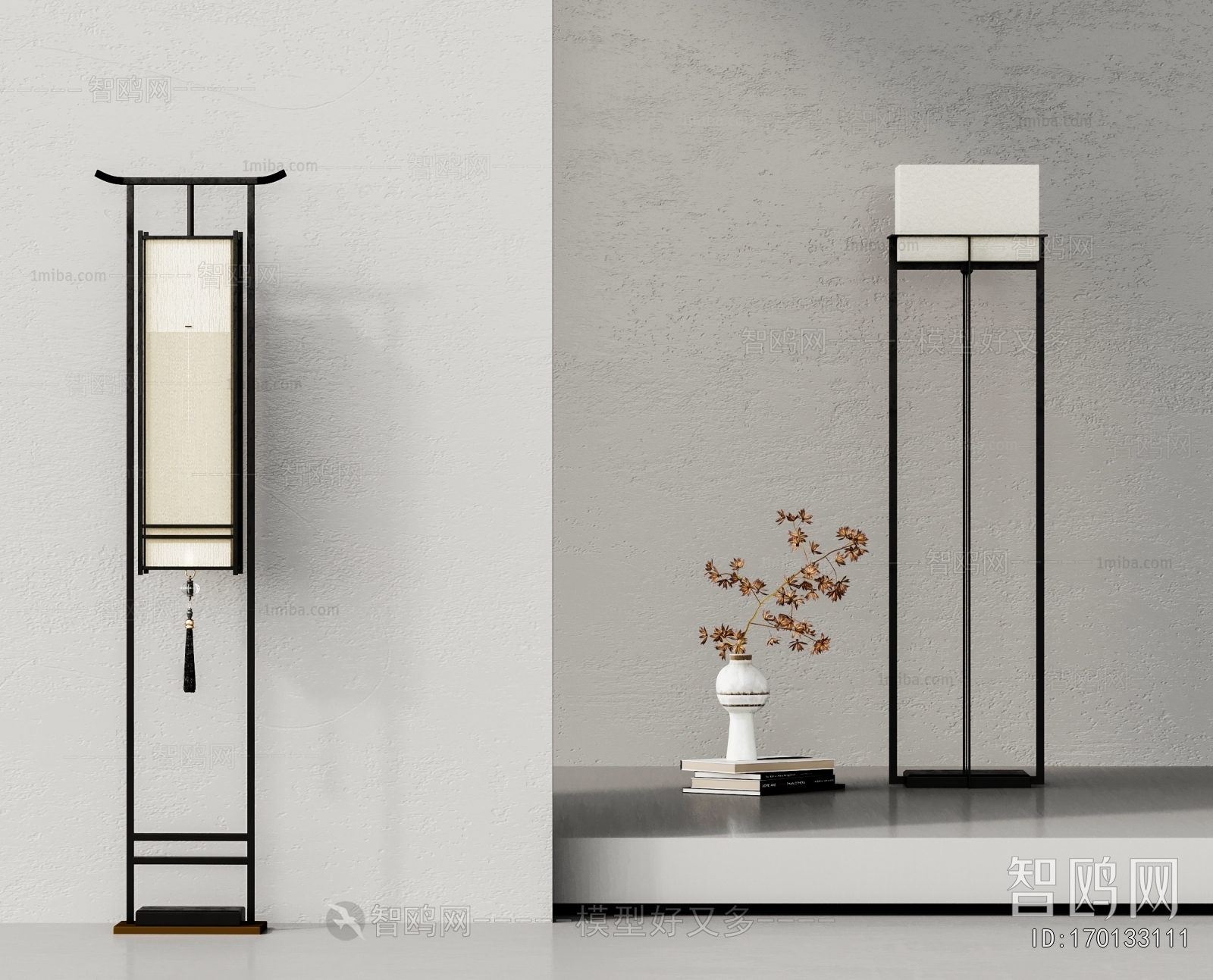 New Chinese Style Floor Lamp