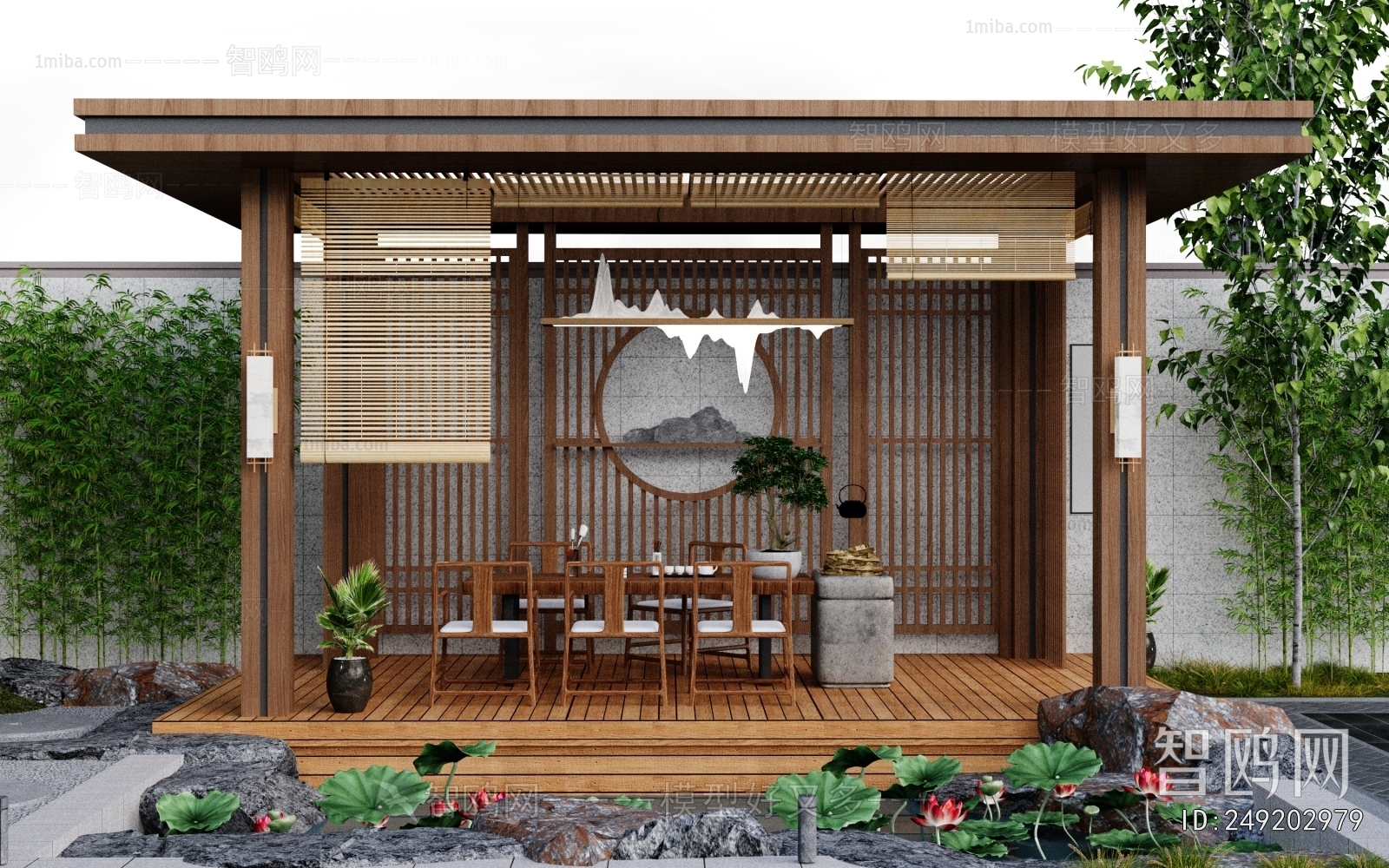 New Chinese Style Courtyard/landscape