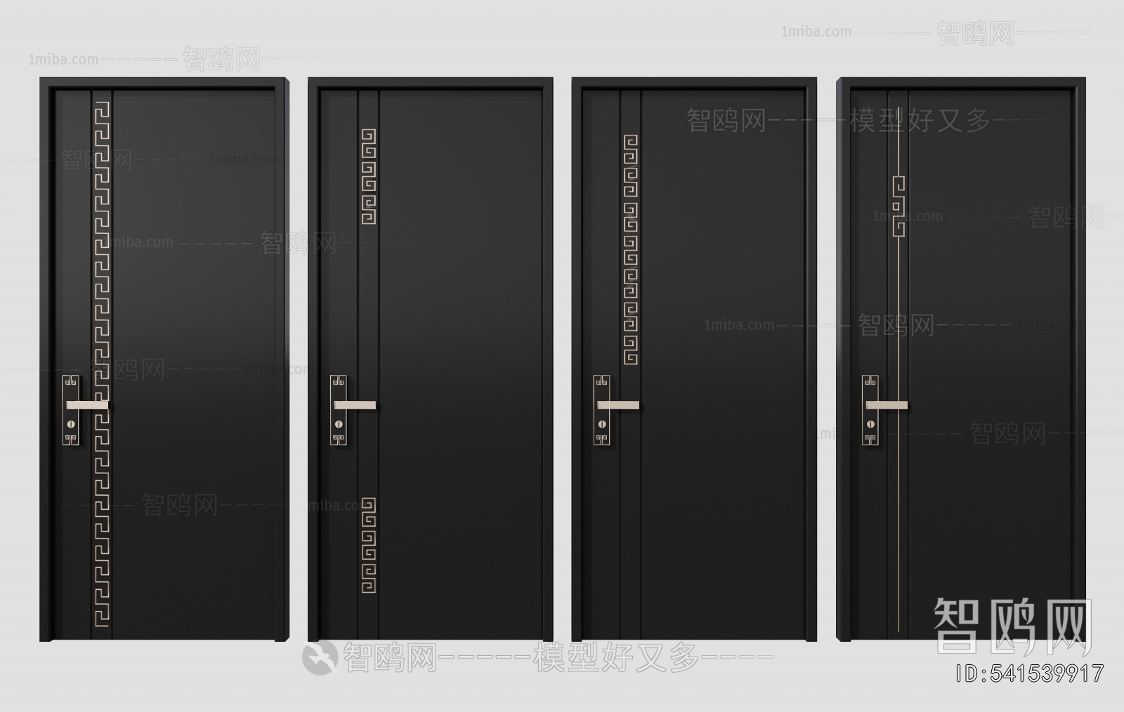 New Chinese Style Single Door