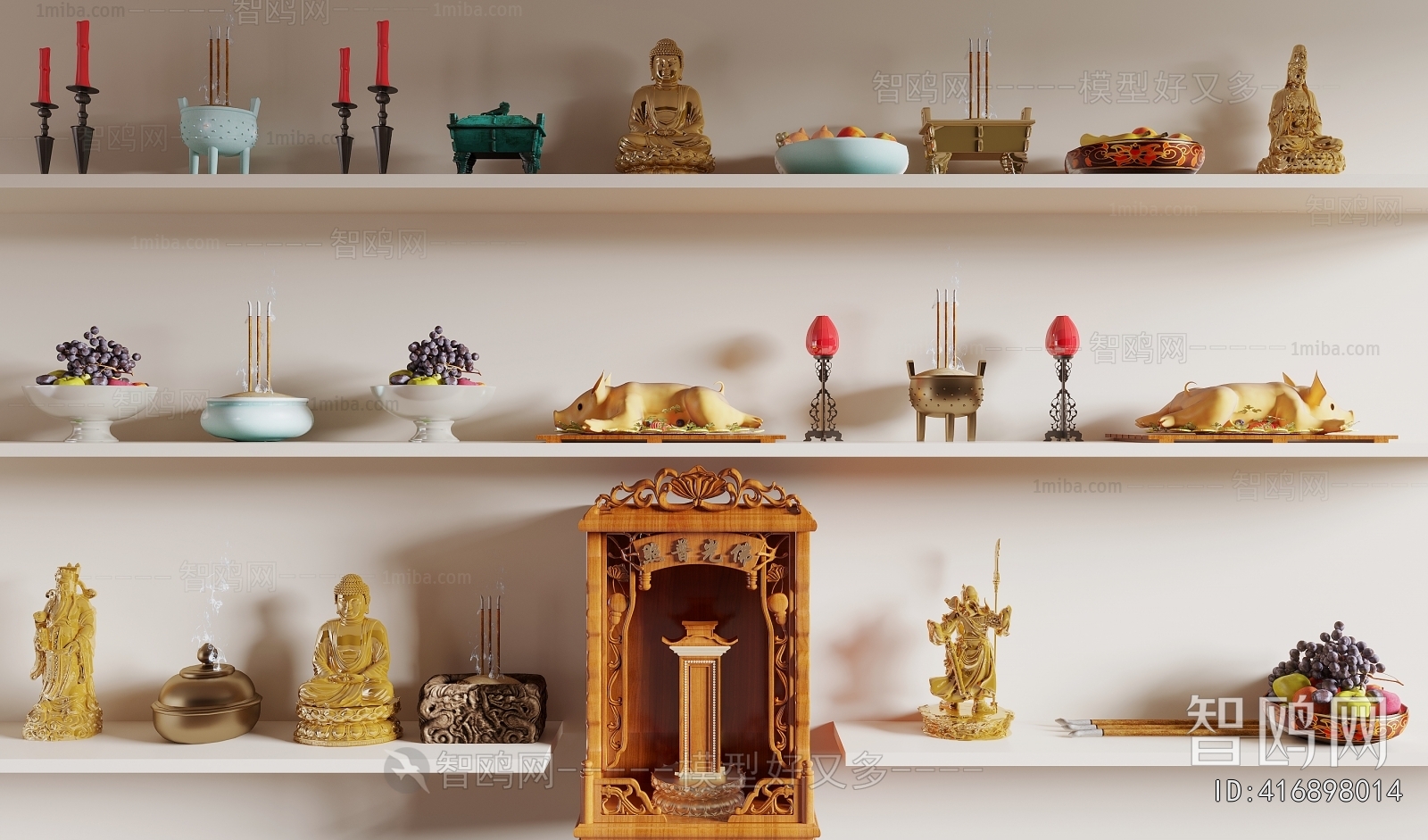 New Chinese Style Buddhist Niche