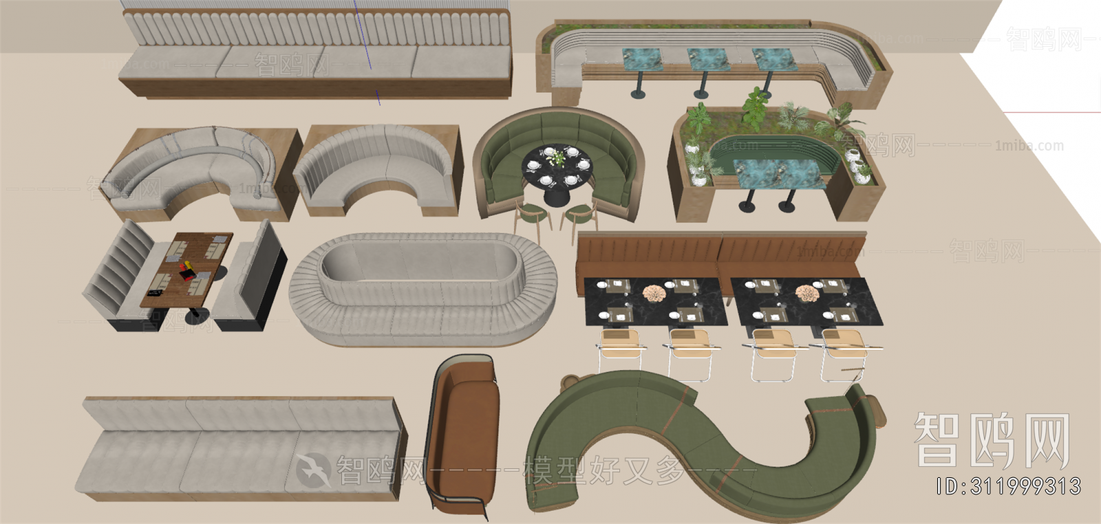 Modern Card Seat Sofa