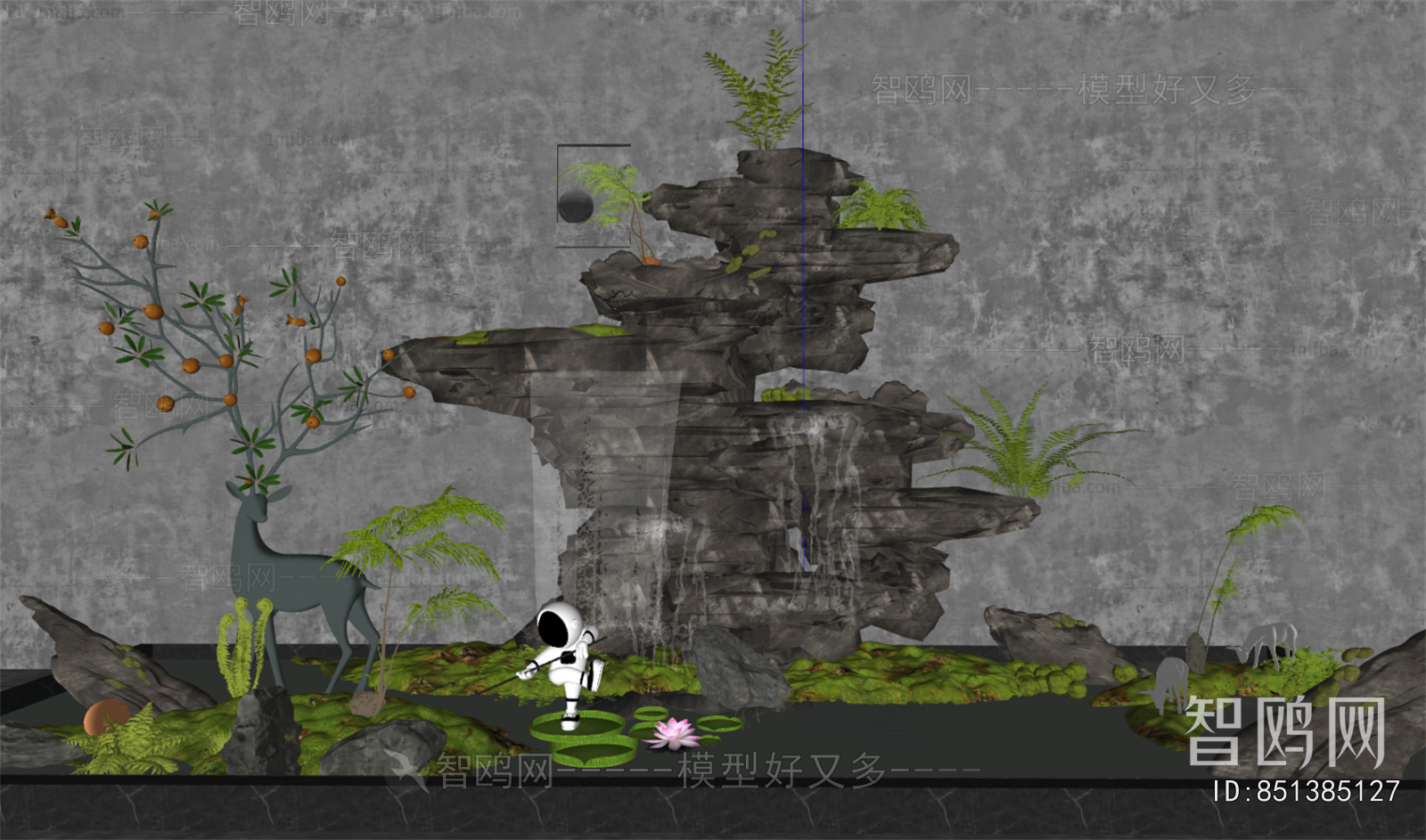 Modern Rockery Waterscape