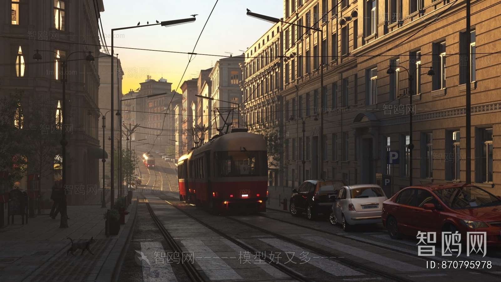 European Style Commercial Street