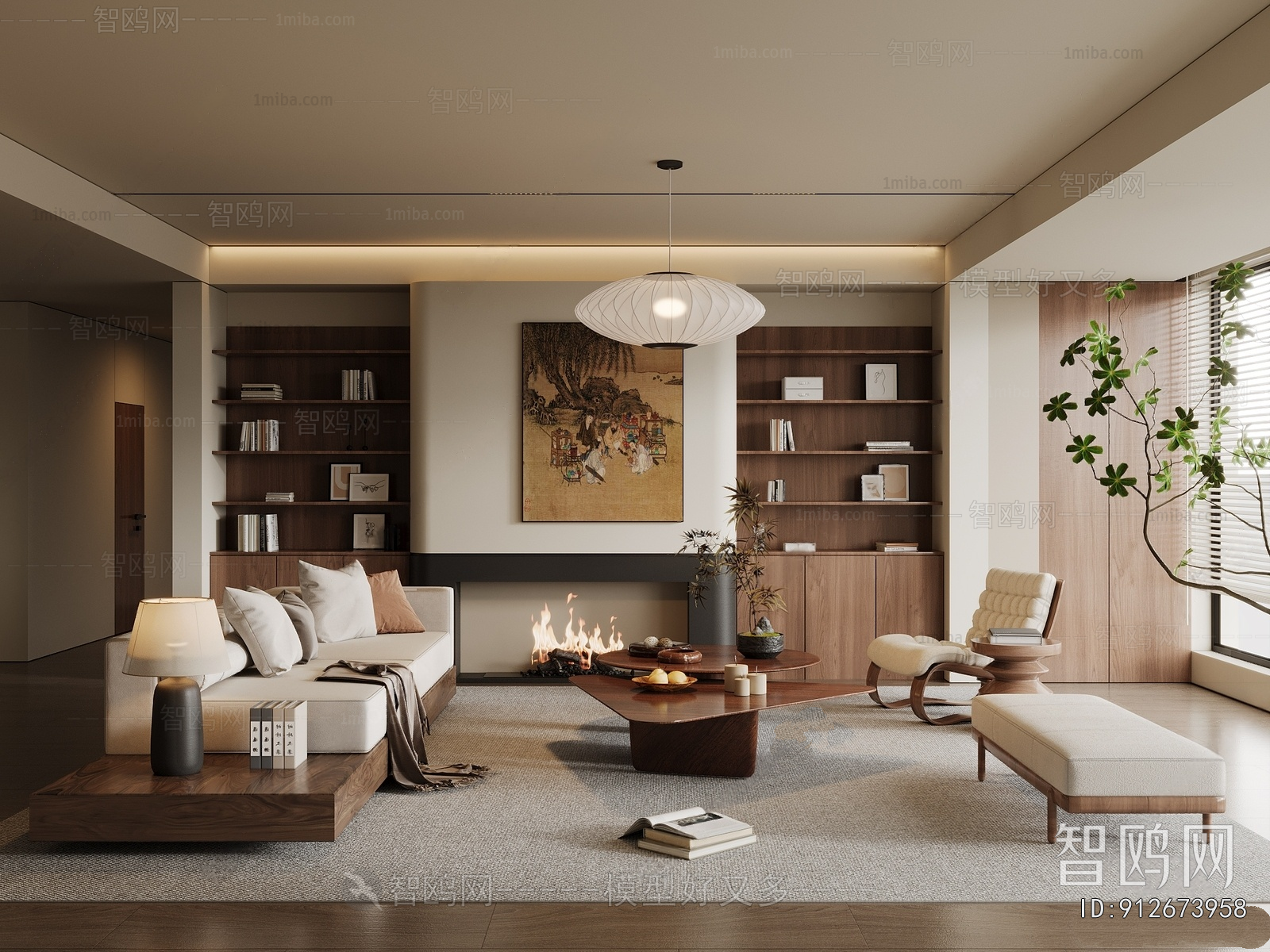 Wabi-sabi Style A Living Room