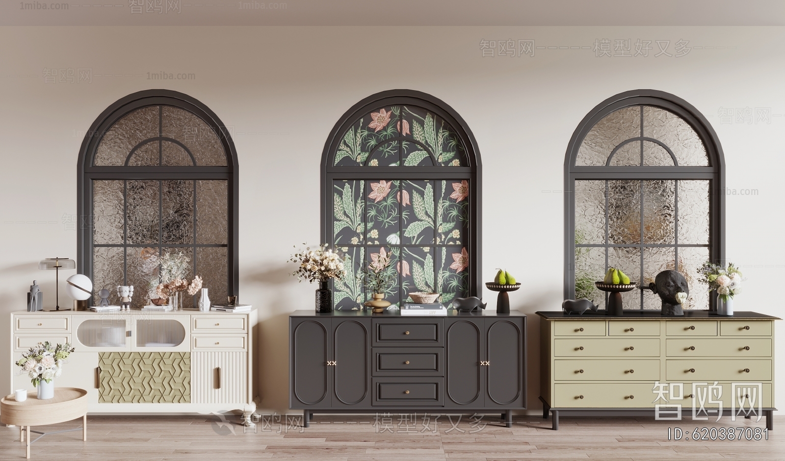 French Style Entrance Cabinet