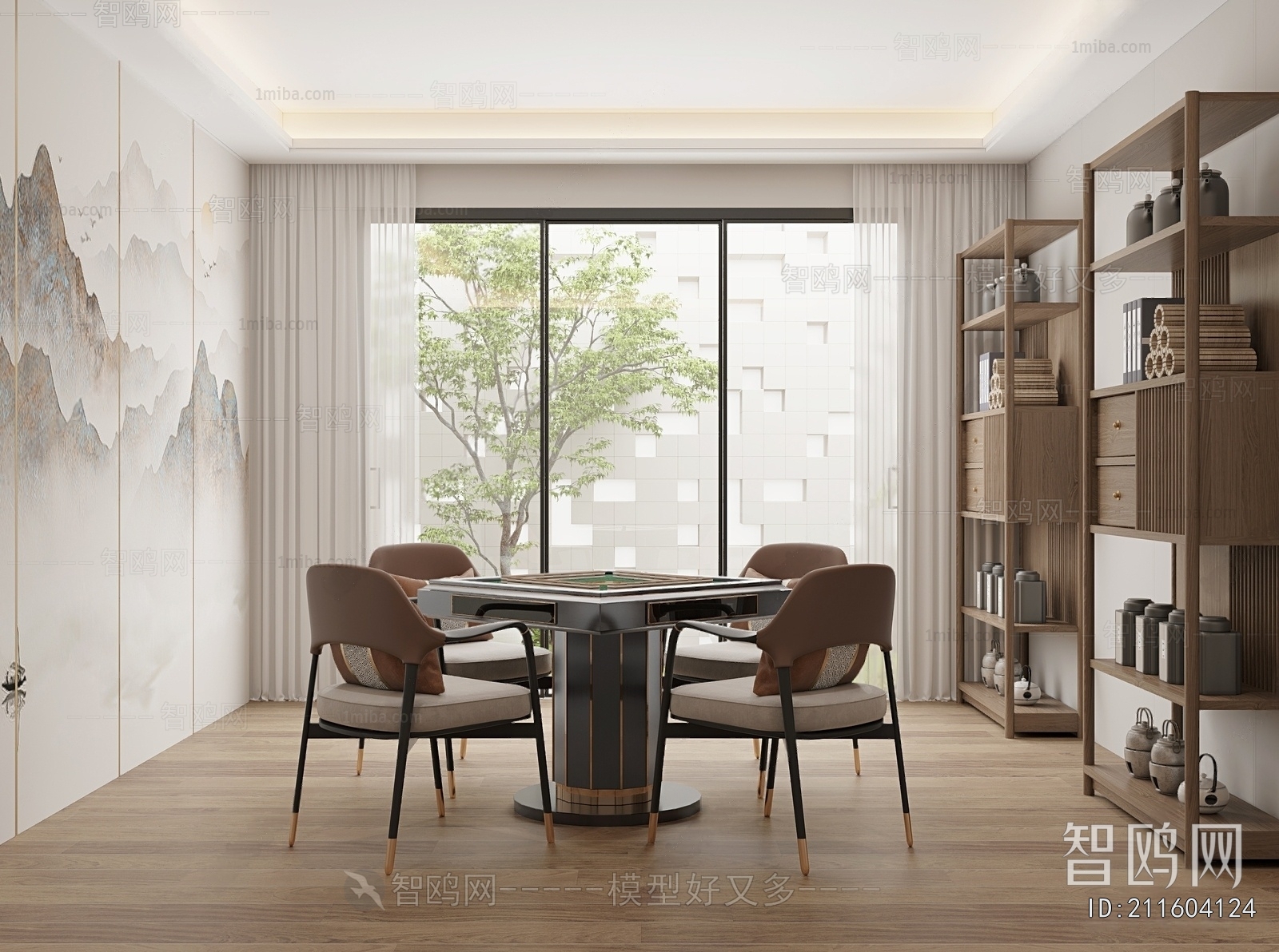 New Chinese Style Chess And Card Room