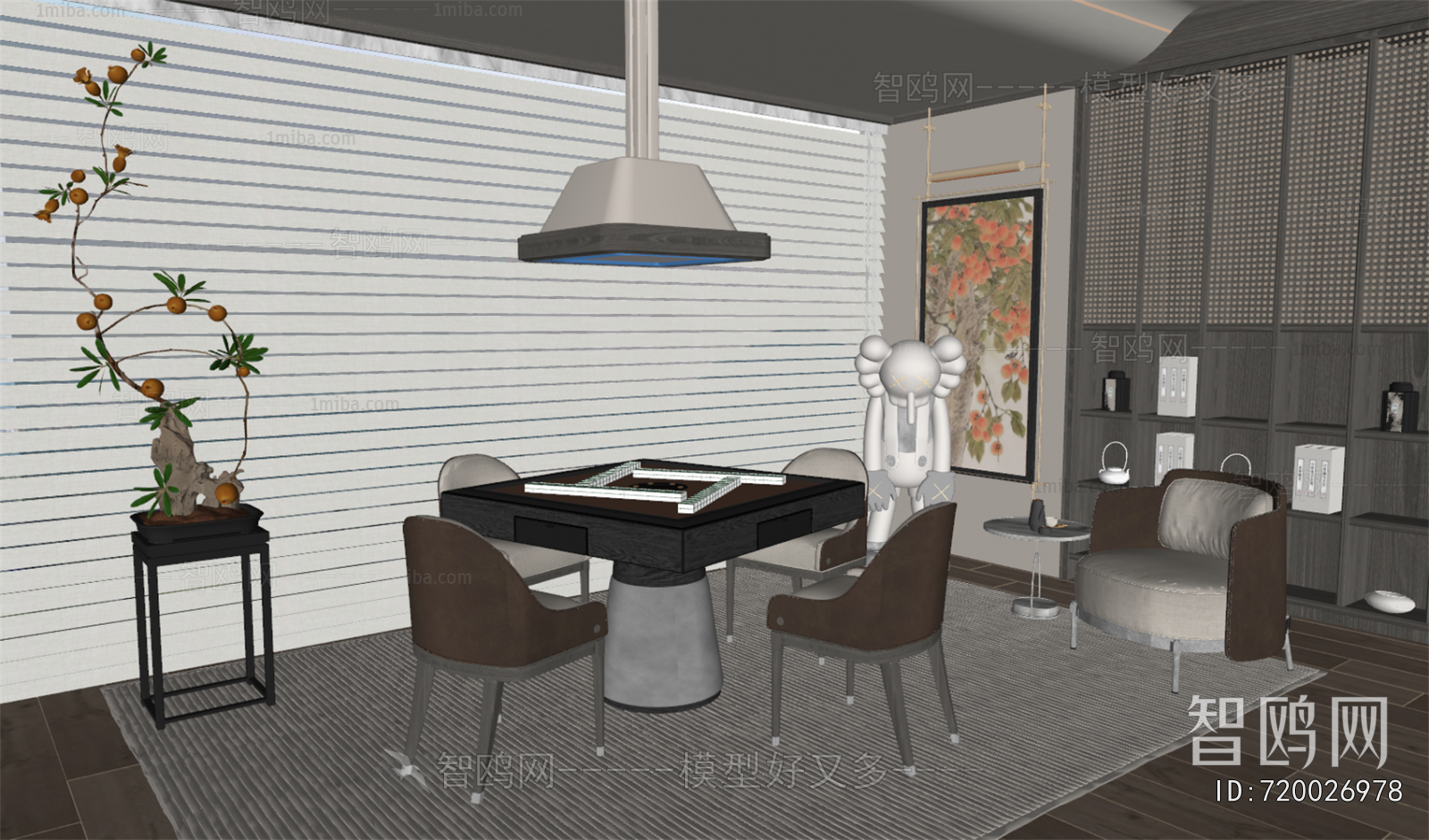 New Chinese Style Chess And Card Room