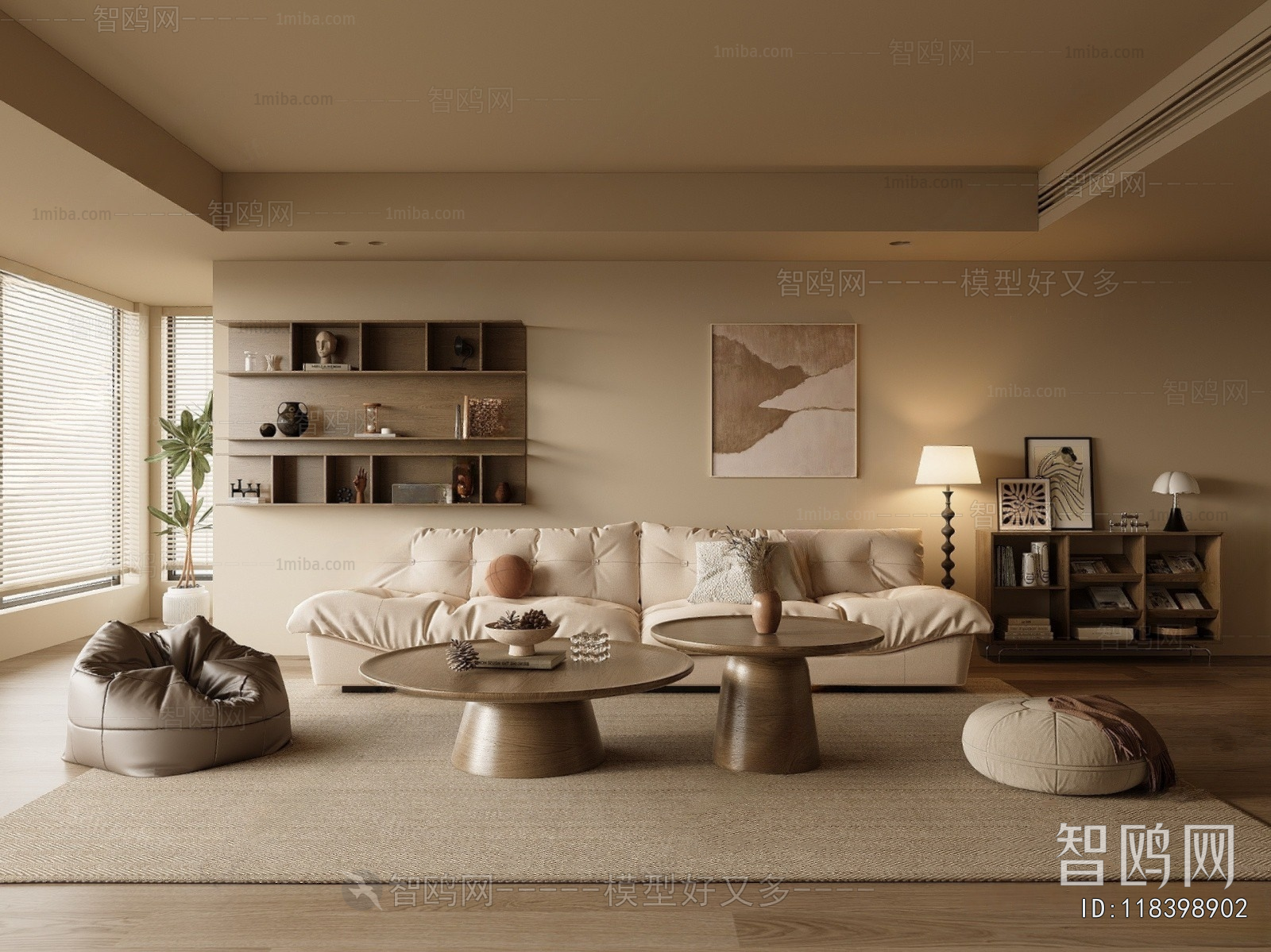 Wabi-sabi Style A Living Room