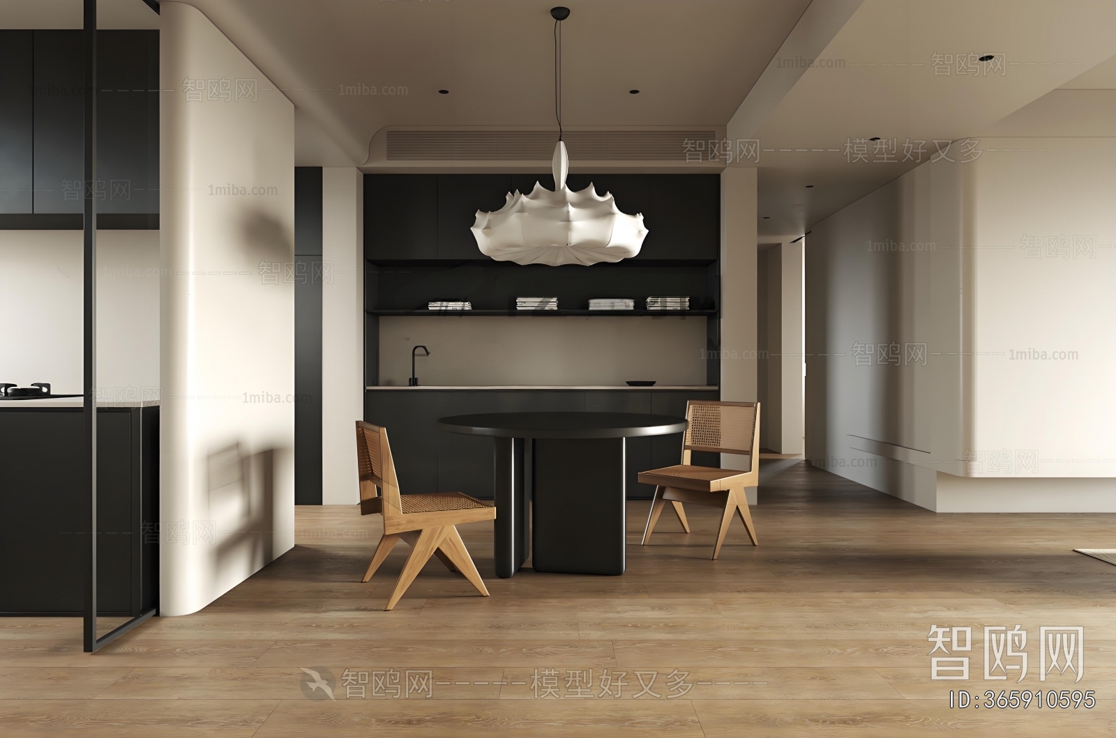 Wabi-sabi Style Dining Room