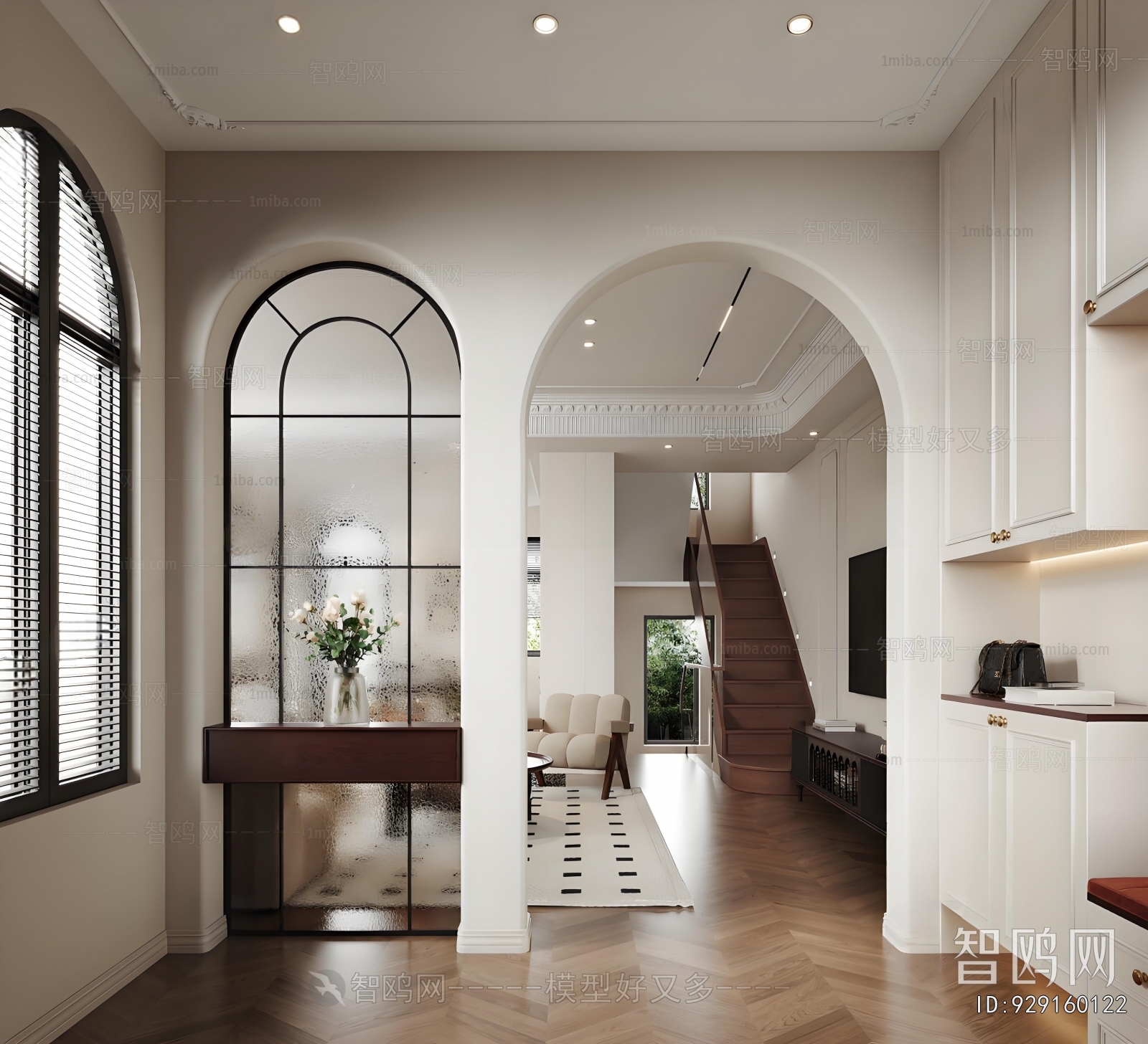 French Style Hallway