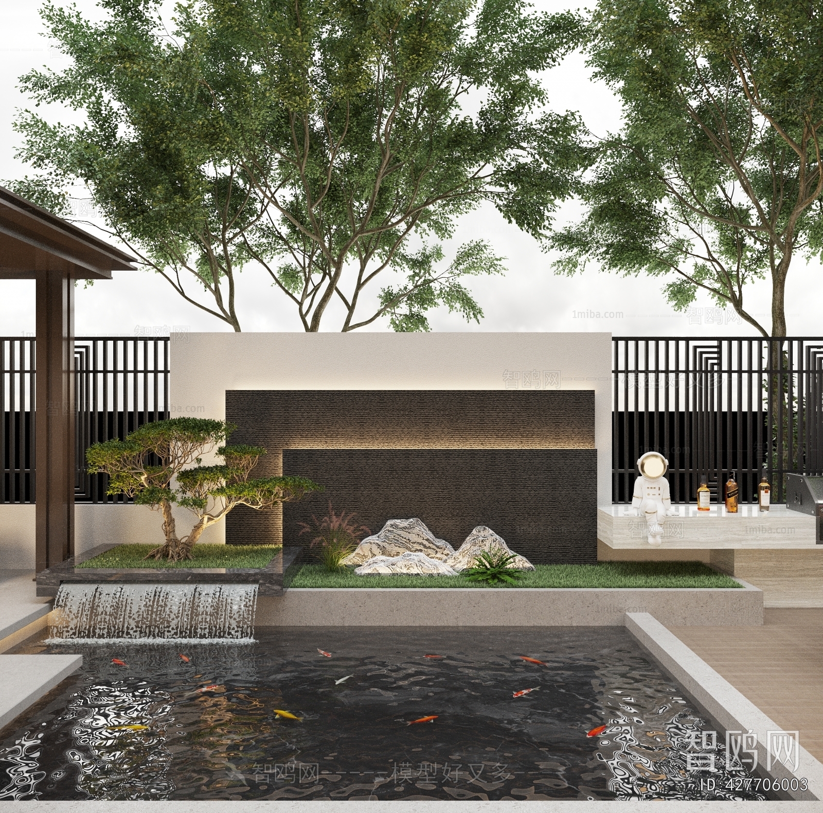 New Chinese Style Courtyard/landscape