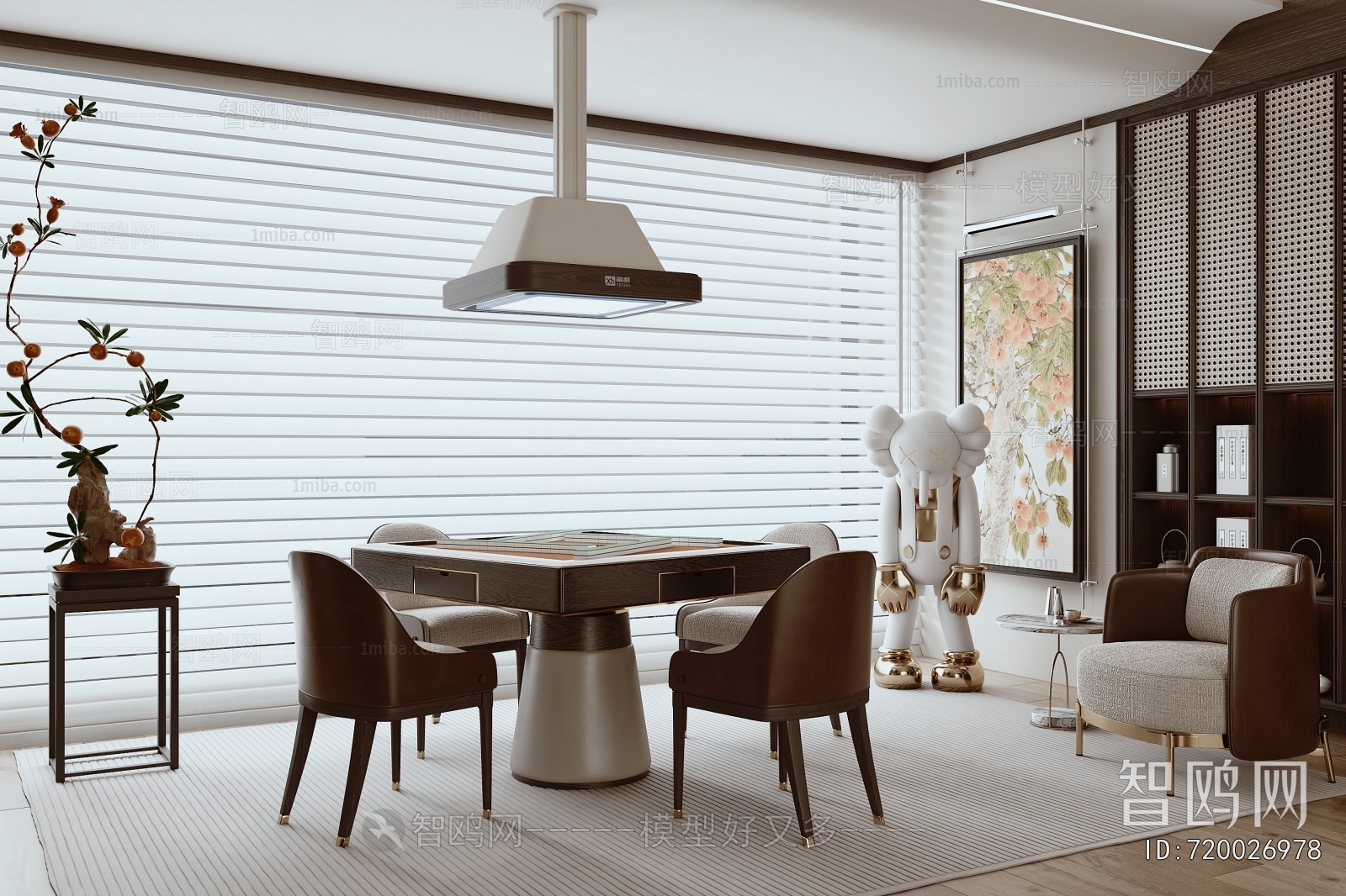 New Chinese Style Chess And Card Room