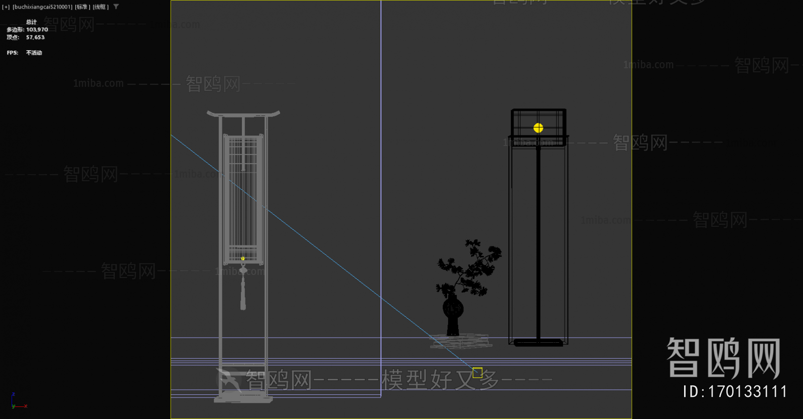 New Chinese Style Floor Lamp