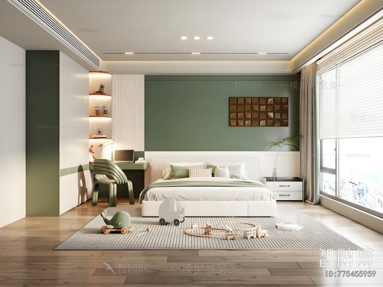 Modern Boy's Room And Son's Room