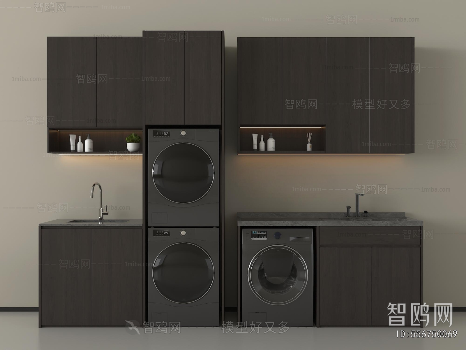 Modern Laundry Cabinet