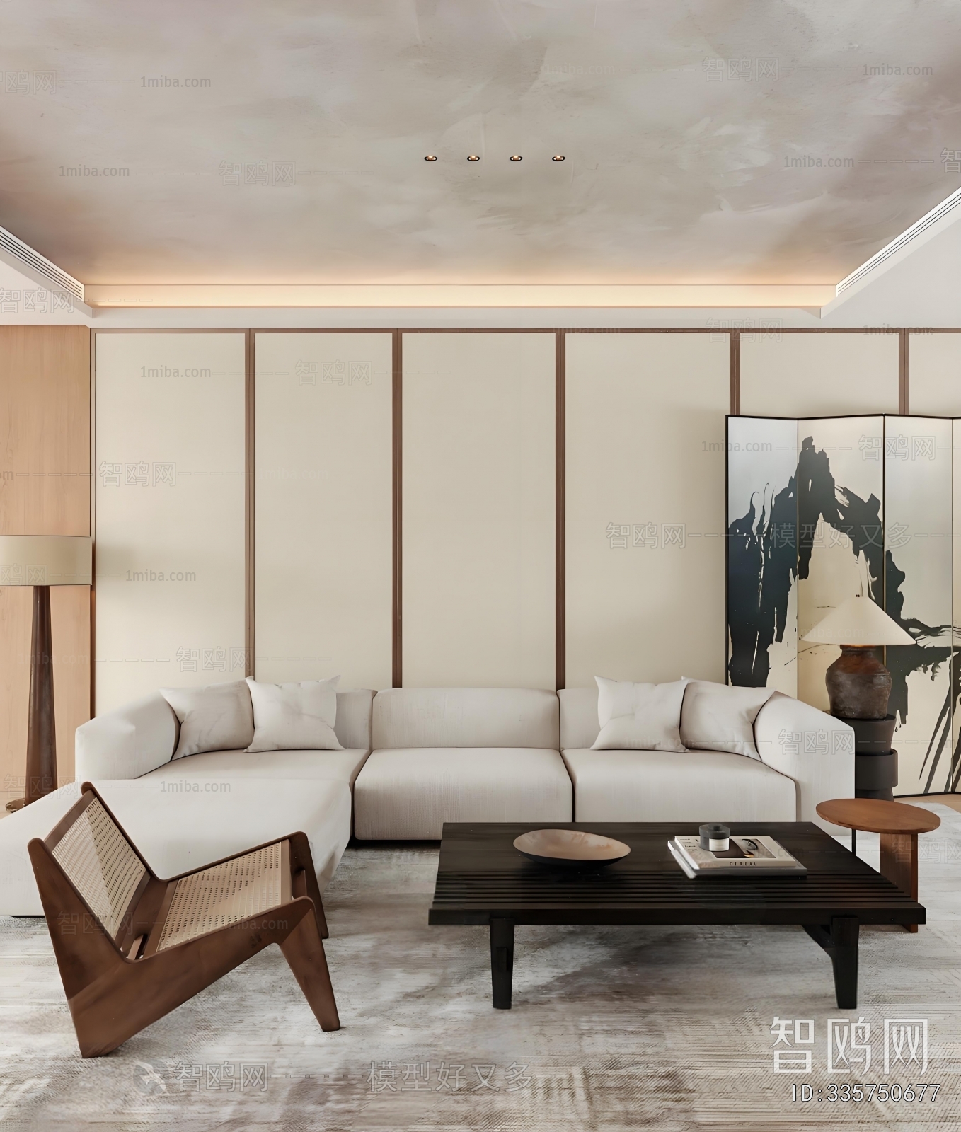 New Chinese Style A Living Room