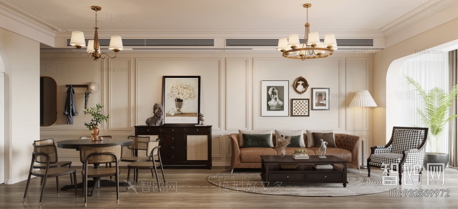 American Style A Living Room