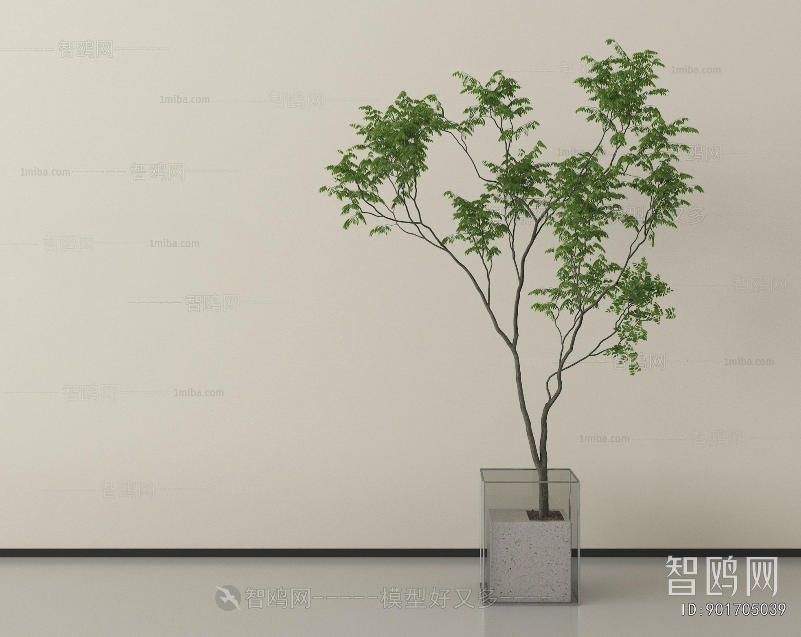 Modern Ground Green Plant Potted Plants