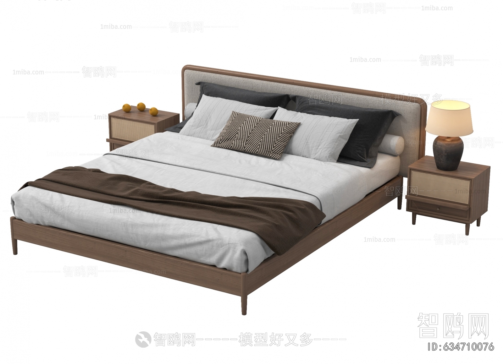 New Chinese Style Double Bed
