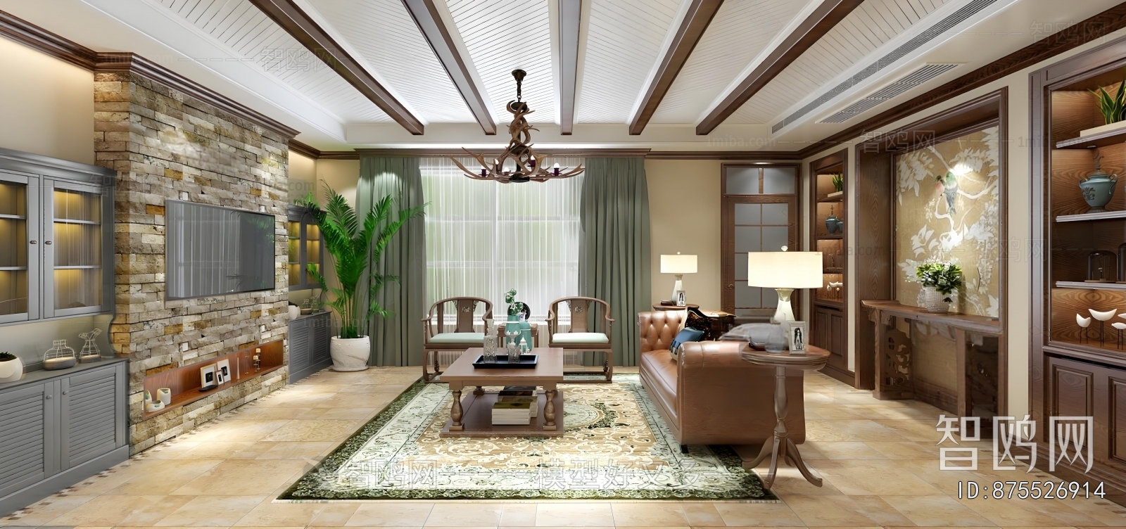 American Style A Living Room