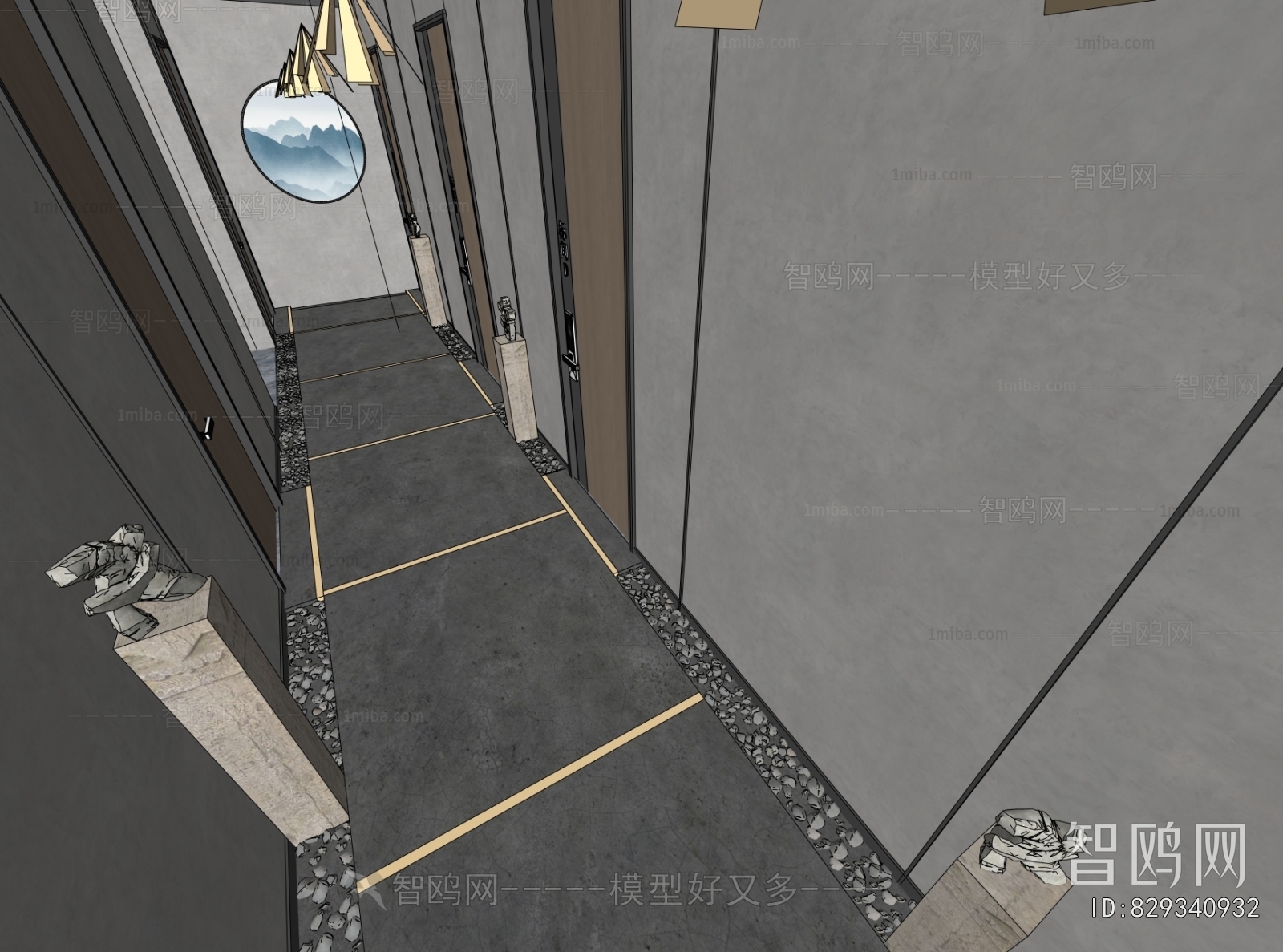 New Chinese Style Corridor